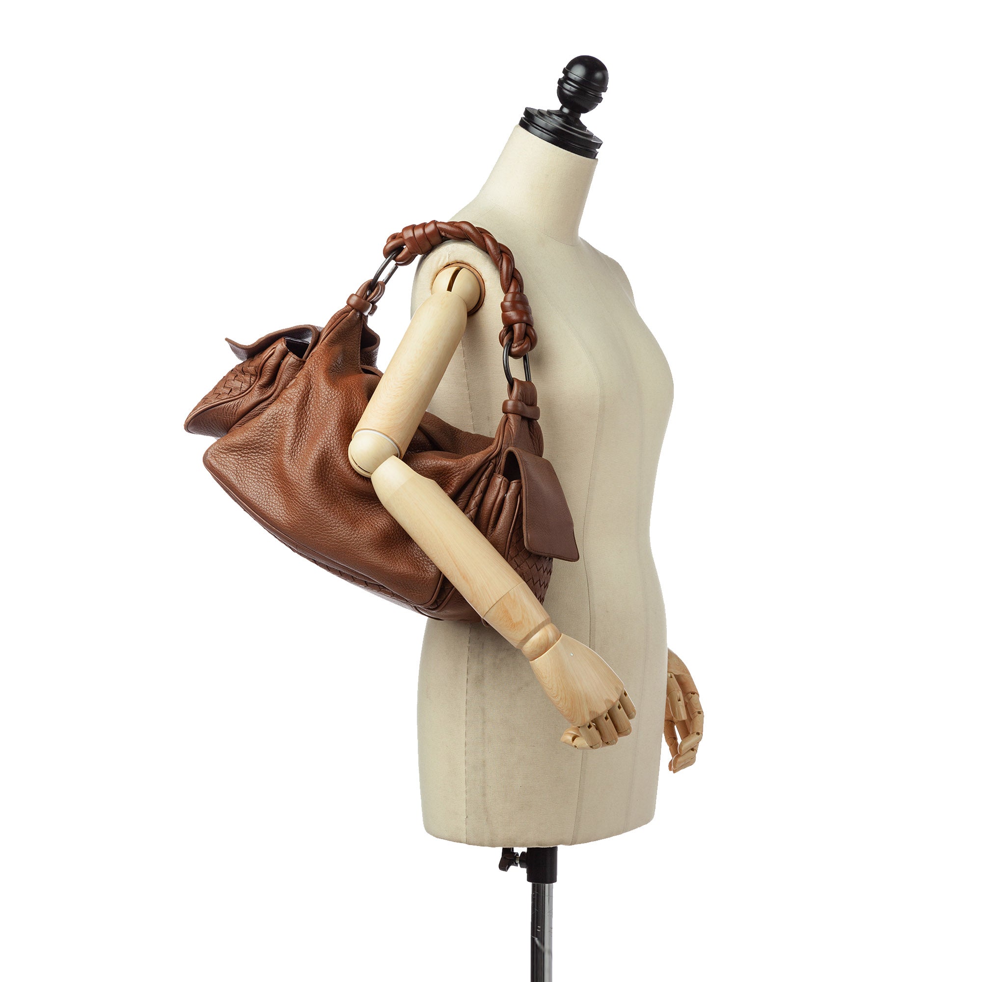 Bottega Veneta Vintage - Intrecciato Leather Shoulder Bag - Brown - Leather  Handbag - Luxury High Quality - Avvenice