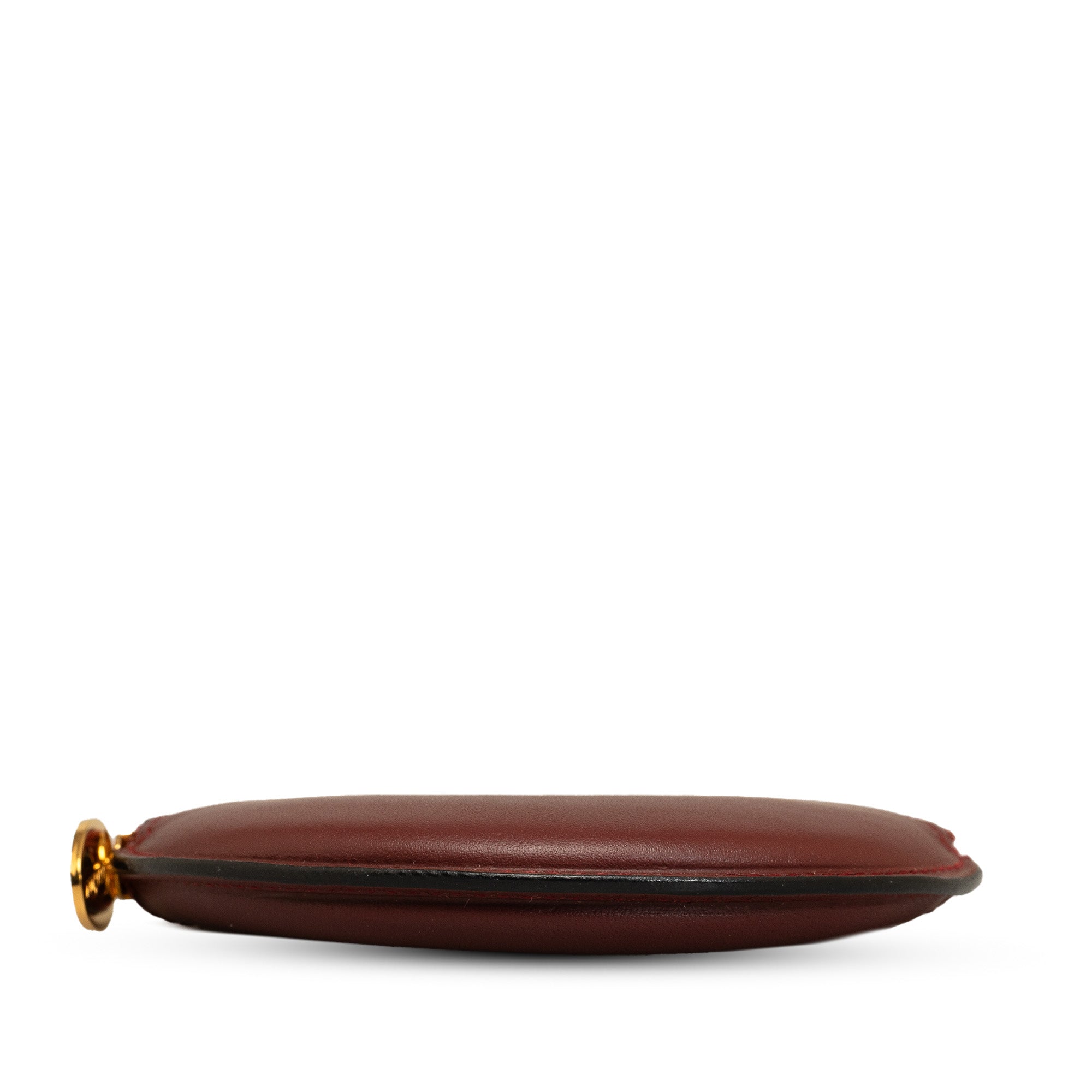 Authentic Cartier coin case mast coin purse Bordeaux 2C C2 Leather Must |  eBay