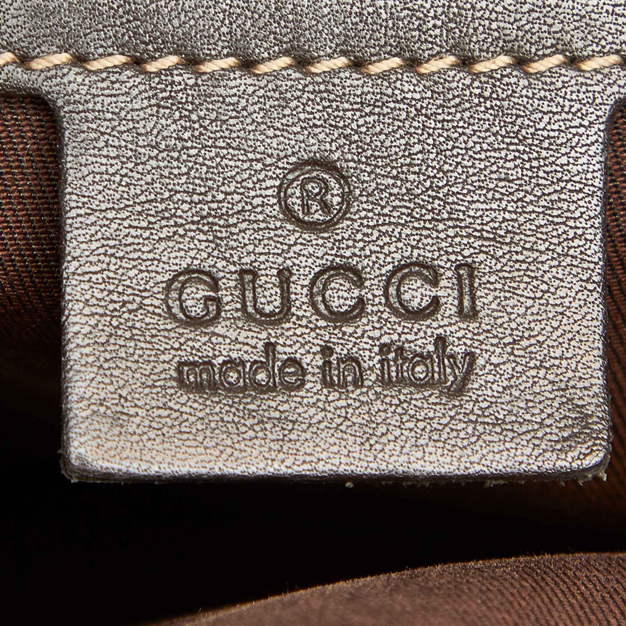 Brown Gucci GG Crystal Shoulder Bag