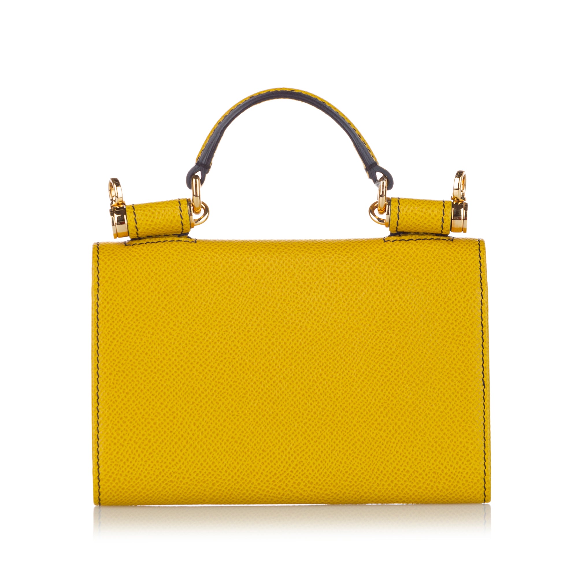 Dolce & Gabbana Mini 'sicily' Tote in Yellow