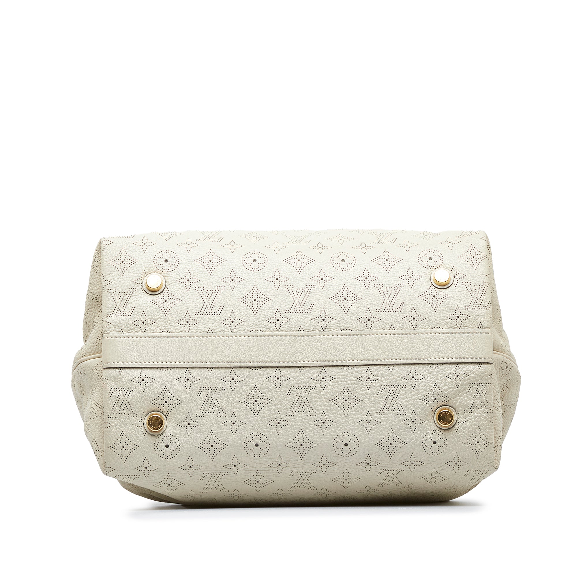 White Louis Vuitton Monogram Mahina Cirrus MM Tote Bag – Designer