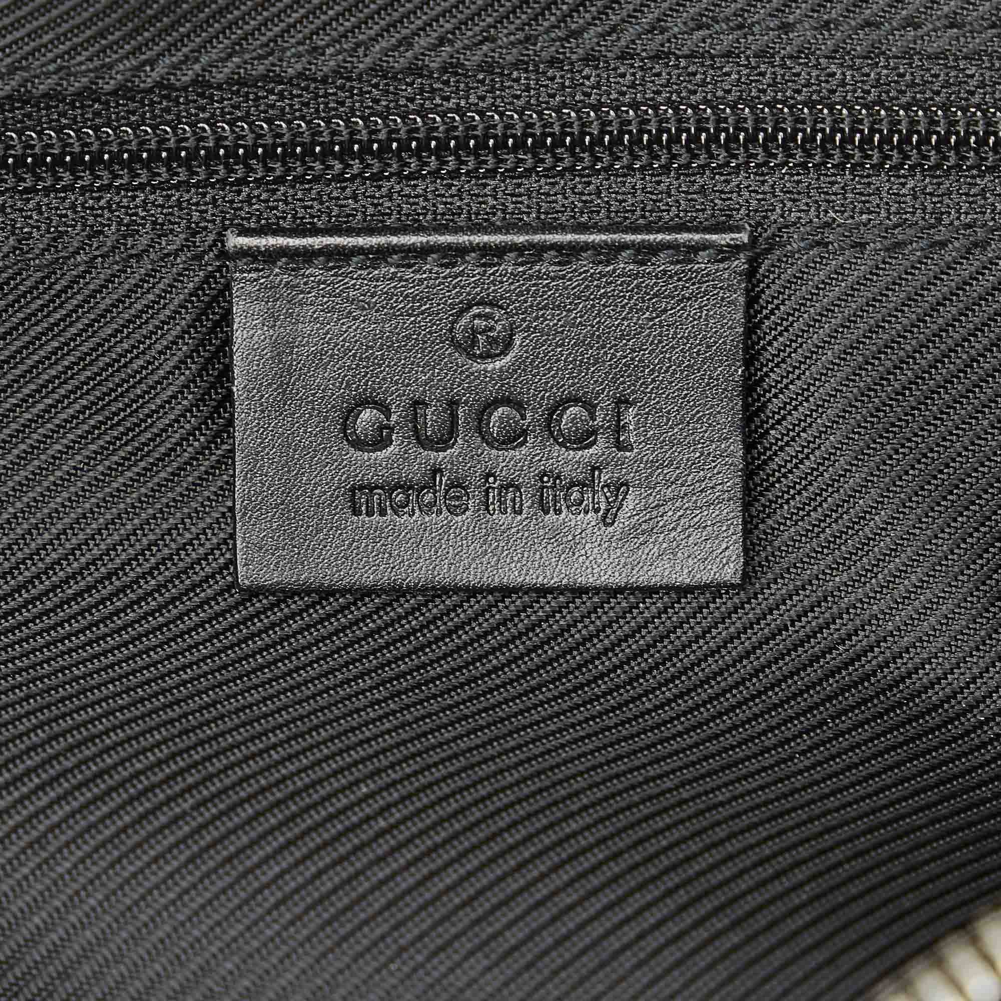 Gucci bag print twill carré in black and multicolour