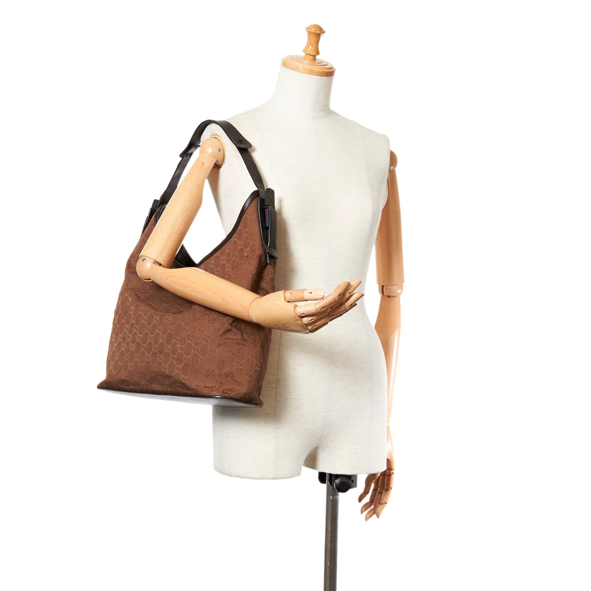 Cloth 24h bag Gucci Brown in Cloth - 35656081