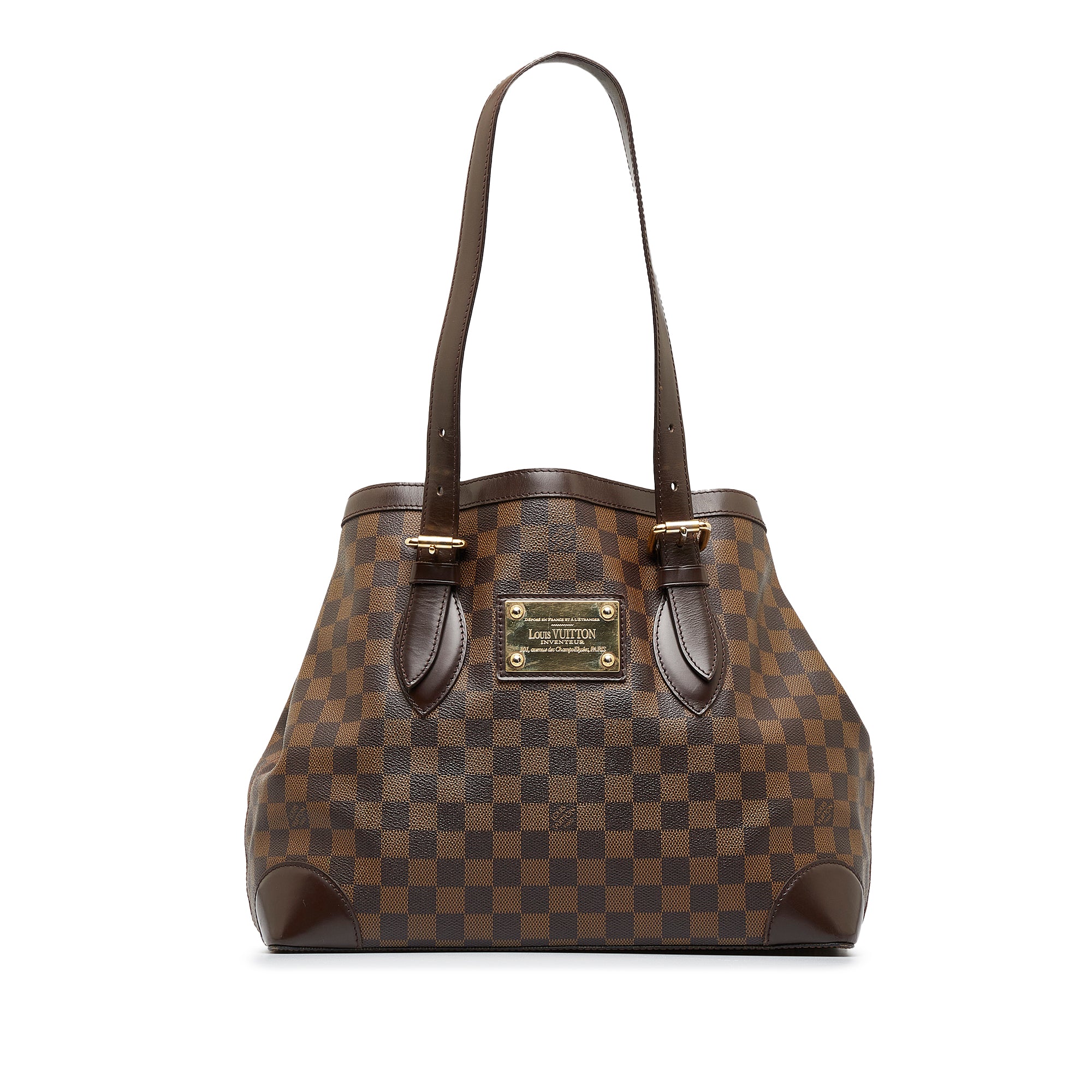 LOUIS VUITTON Damier Ebene Hampstead PM Shoulder Bag-US