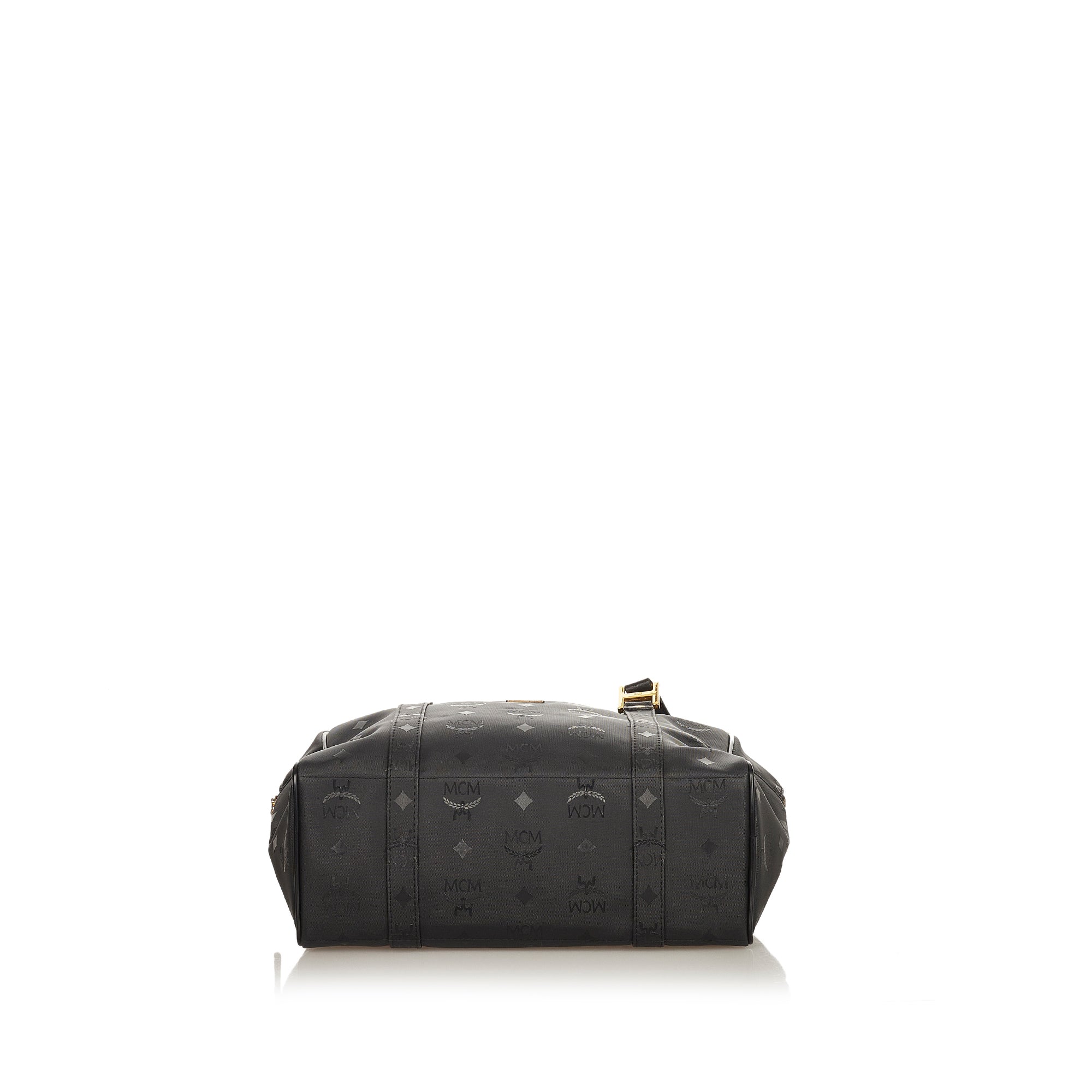 MCM Black Visetos Nylon Large Duffle Bag MCM