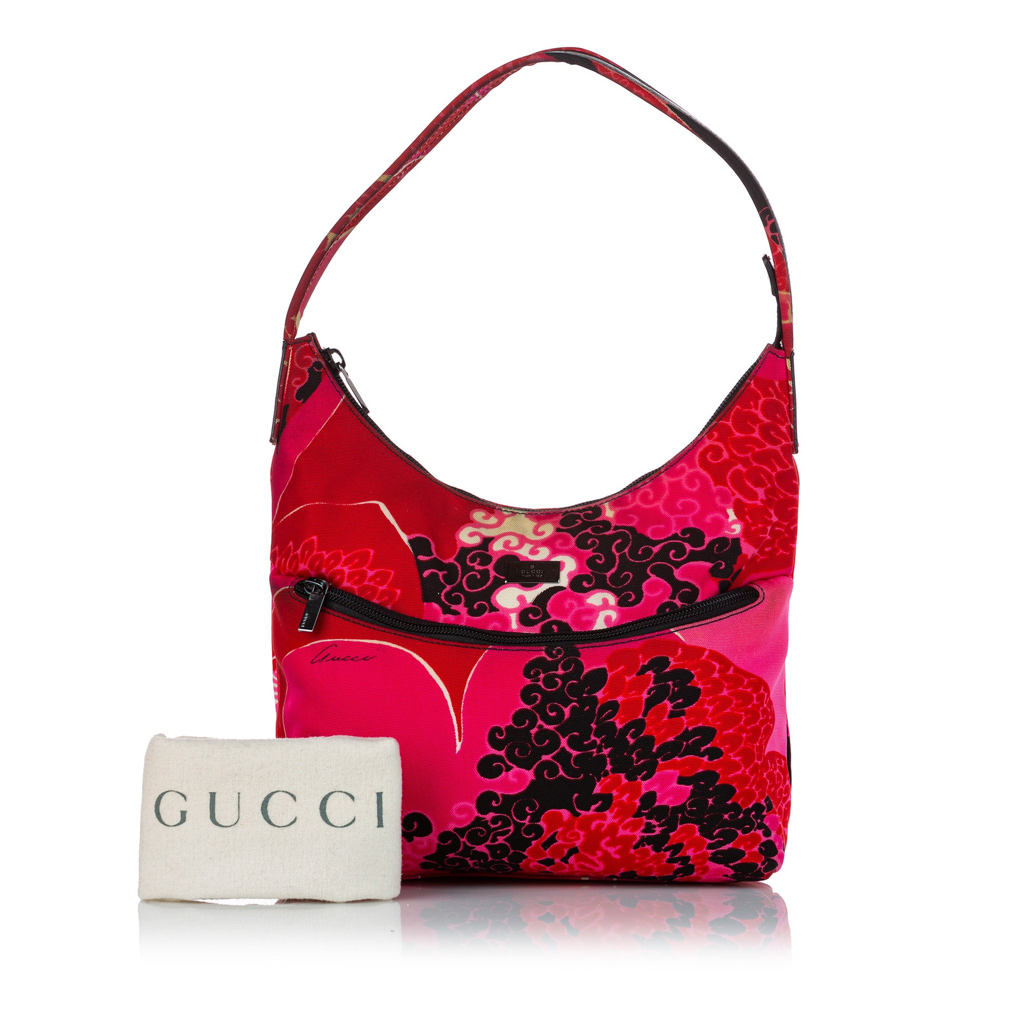 Gucci Jackie Medium Flora Hobo Bag In Pink