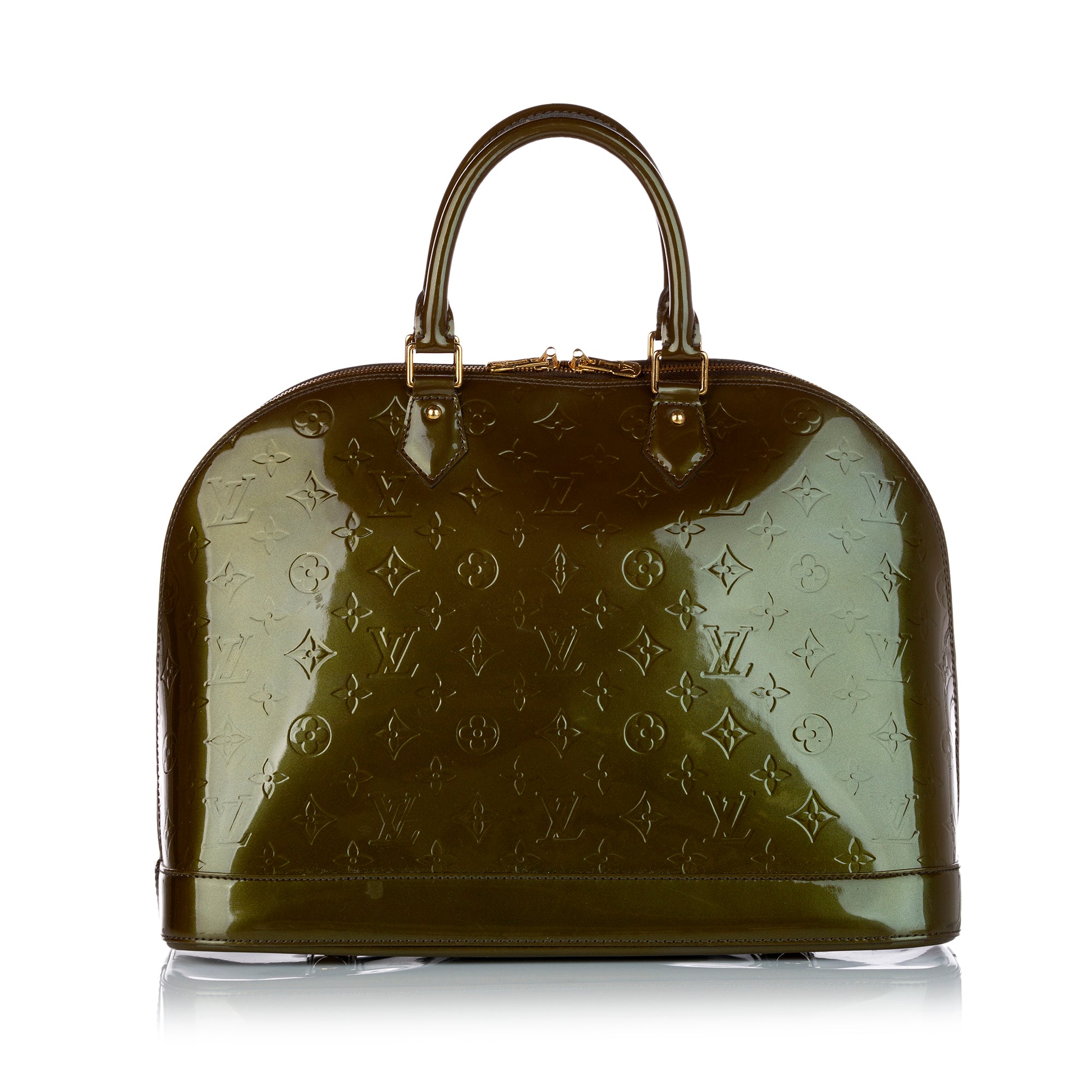Louis Vuitton - Authenticated Alma Bb Handbag - Leather Green for Women, Very Good Condition