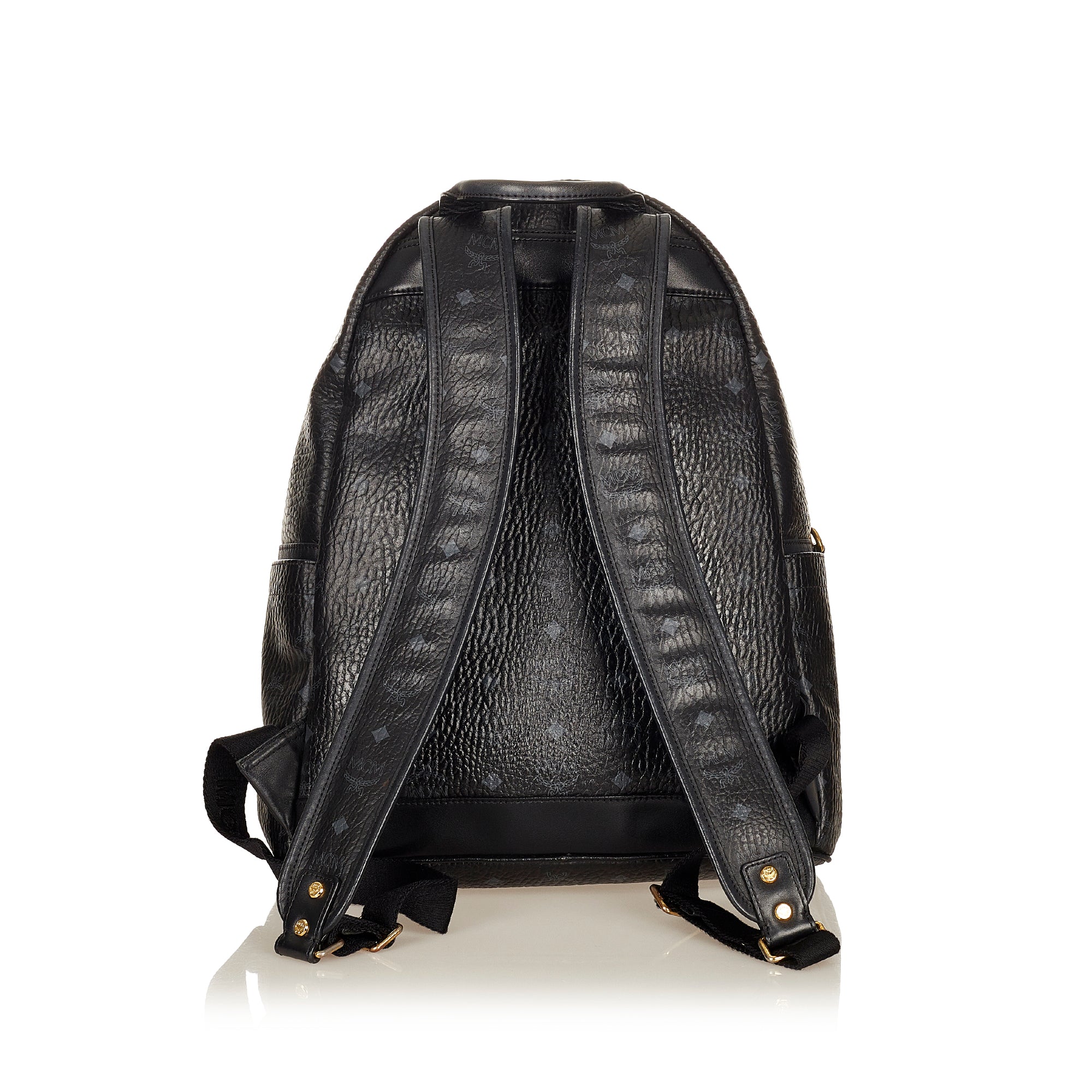 Stark leather backpack MCM Black in Leather - 24128612