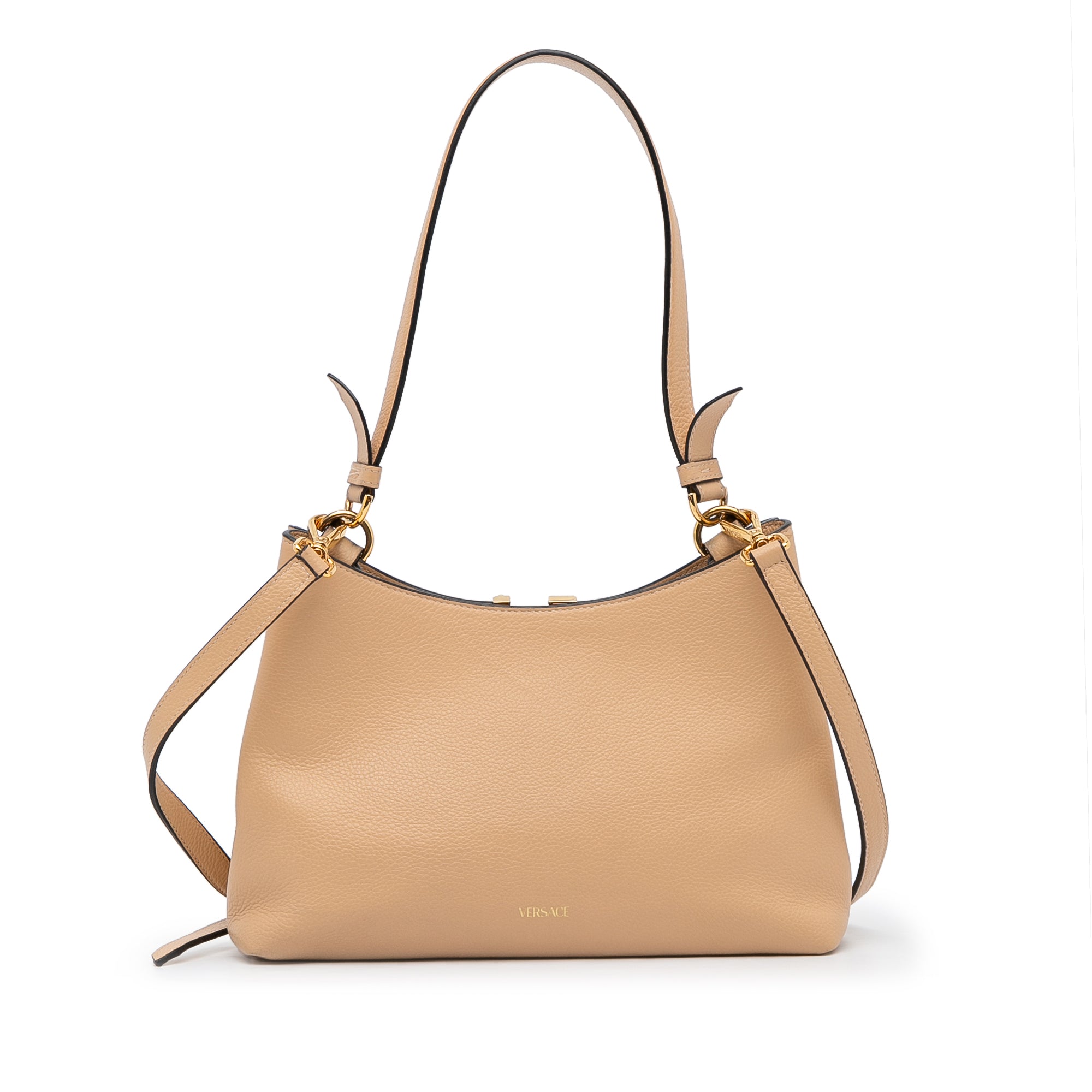 Versace Authenticated Virtus Leather Handbag