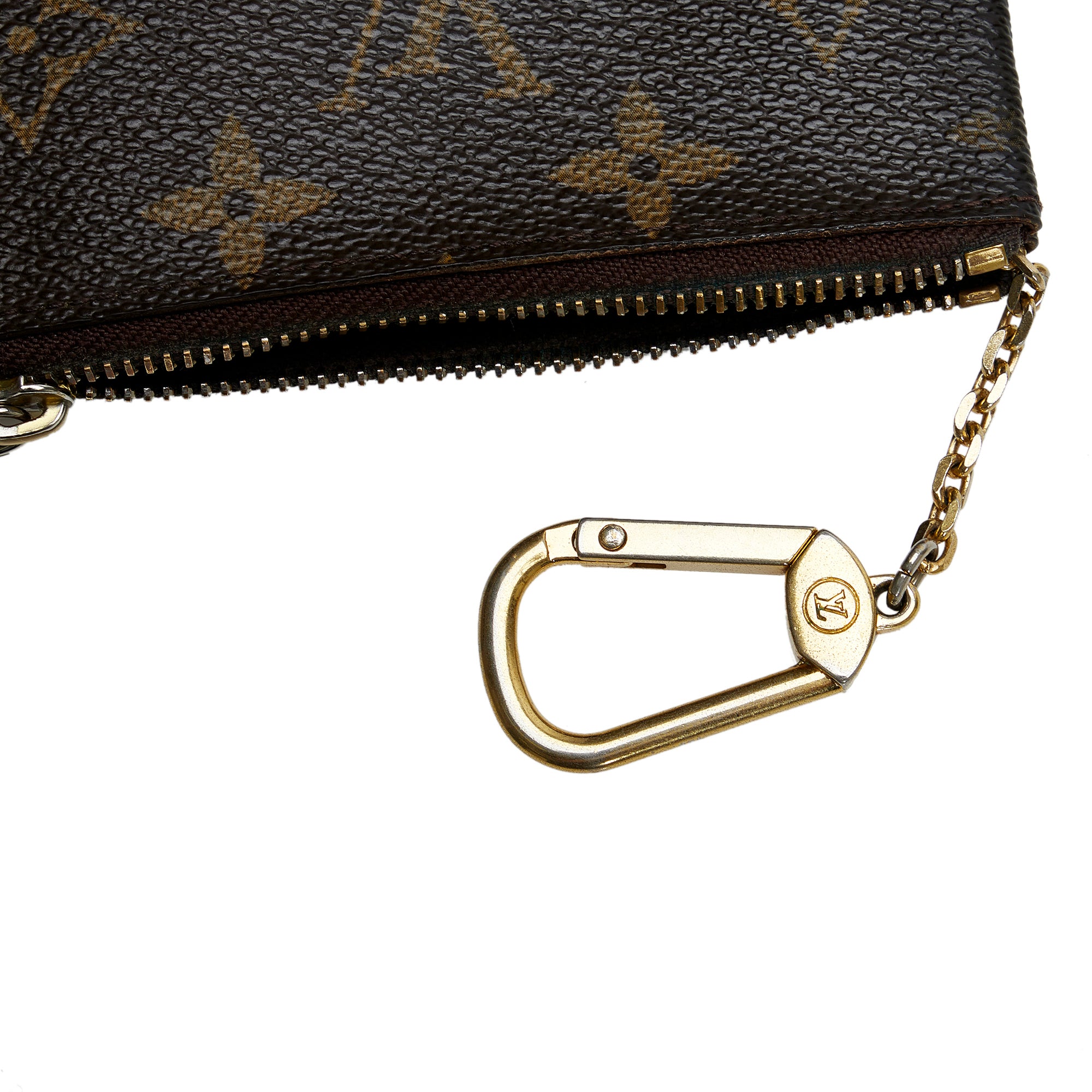 Louis Vuitton Monogram Pochette Cles Wallet Coin Purse