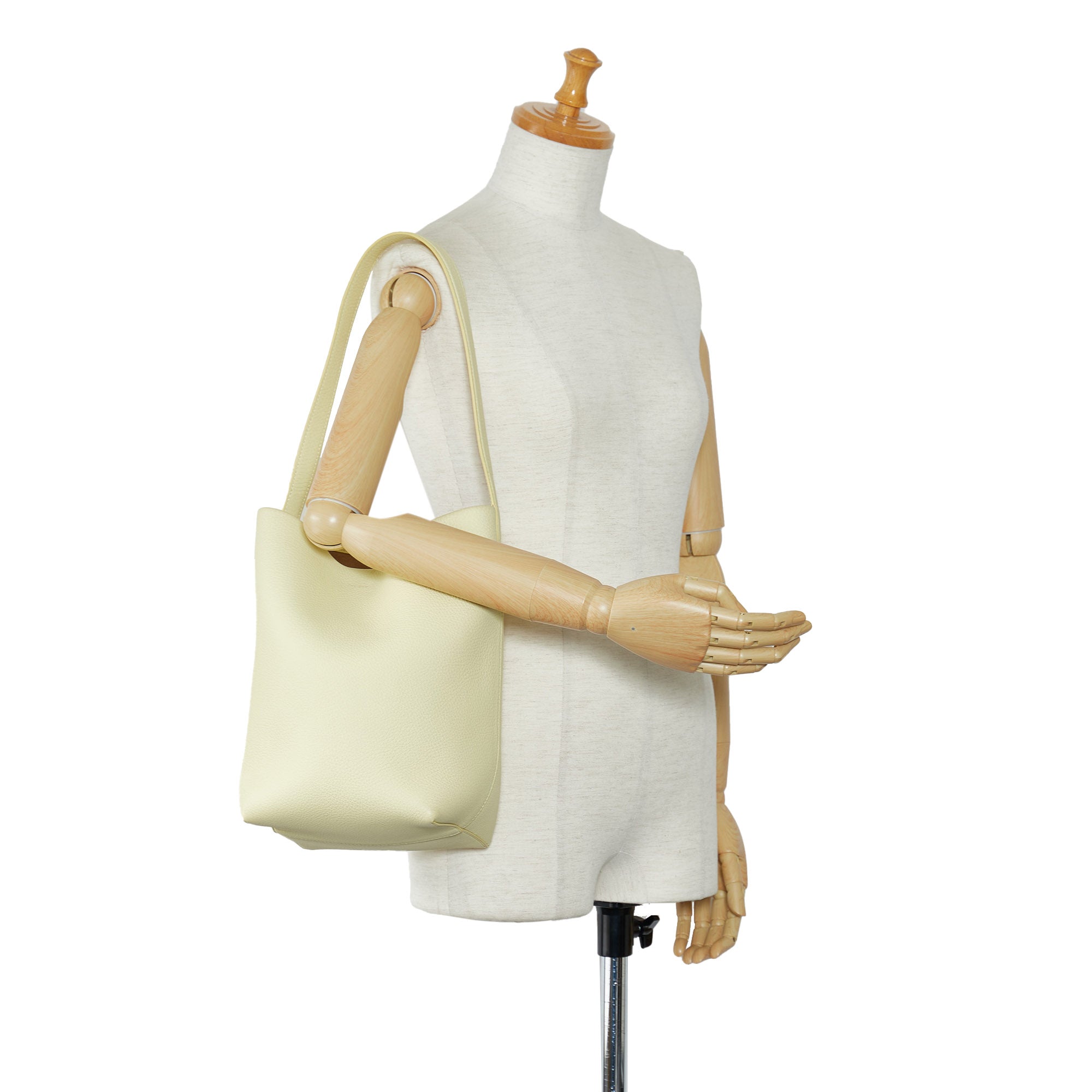 The Row Sideby textured leather shoulder bag