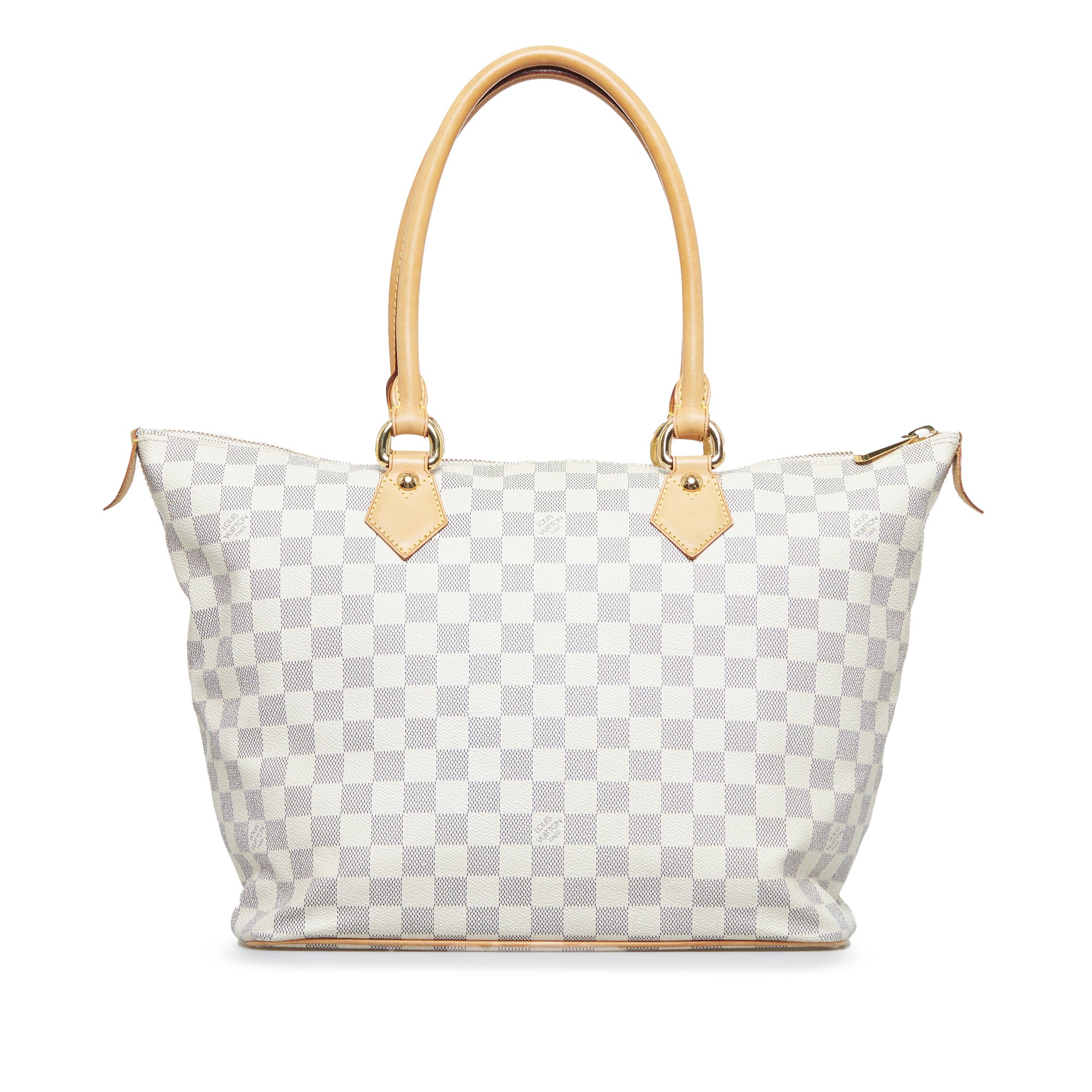 White Louis Vuitton Damier Azur Saleya MM Handbag – Designer Revival