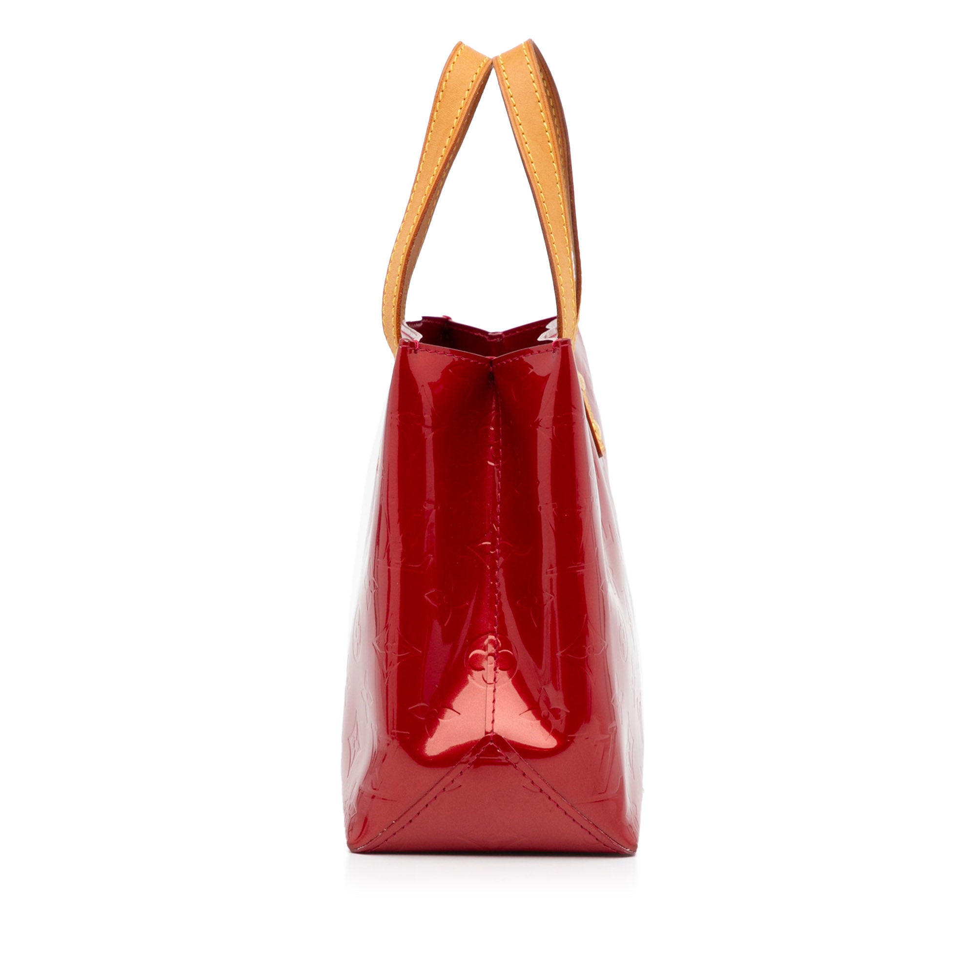 Louis Vuitton Womens Reade Handbag Red Vernis Leather PM – Luxe Collective