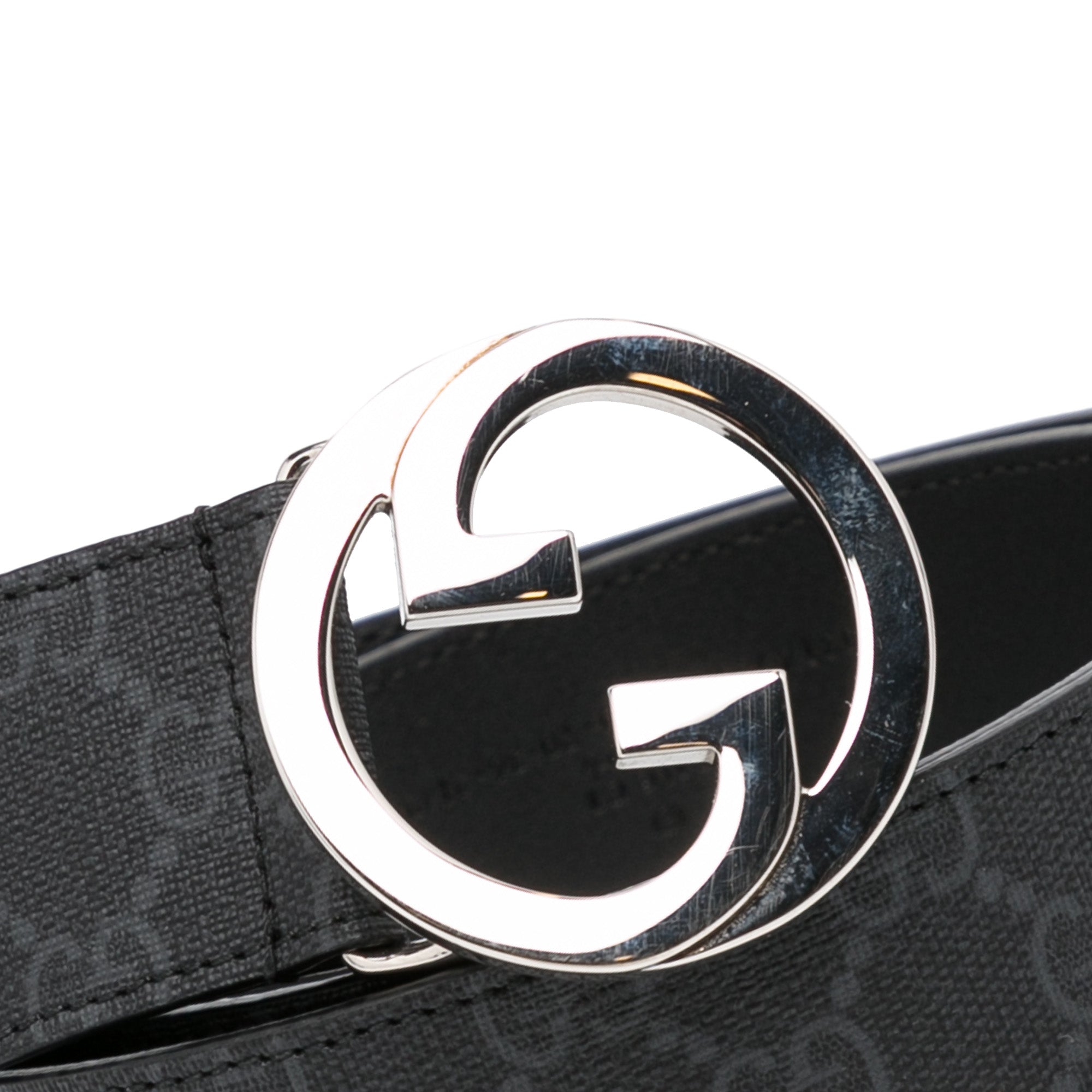 Gucci GG Supreme Black Buckle Belt Gucci