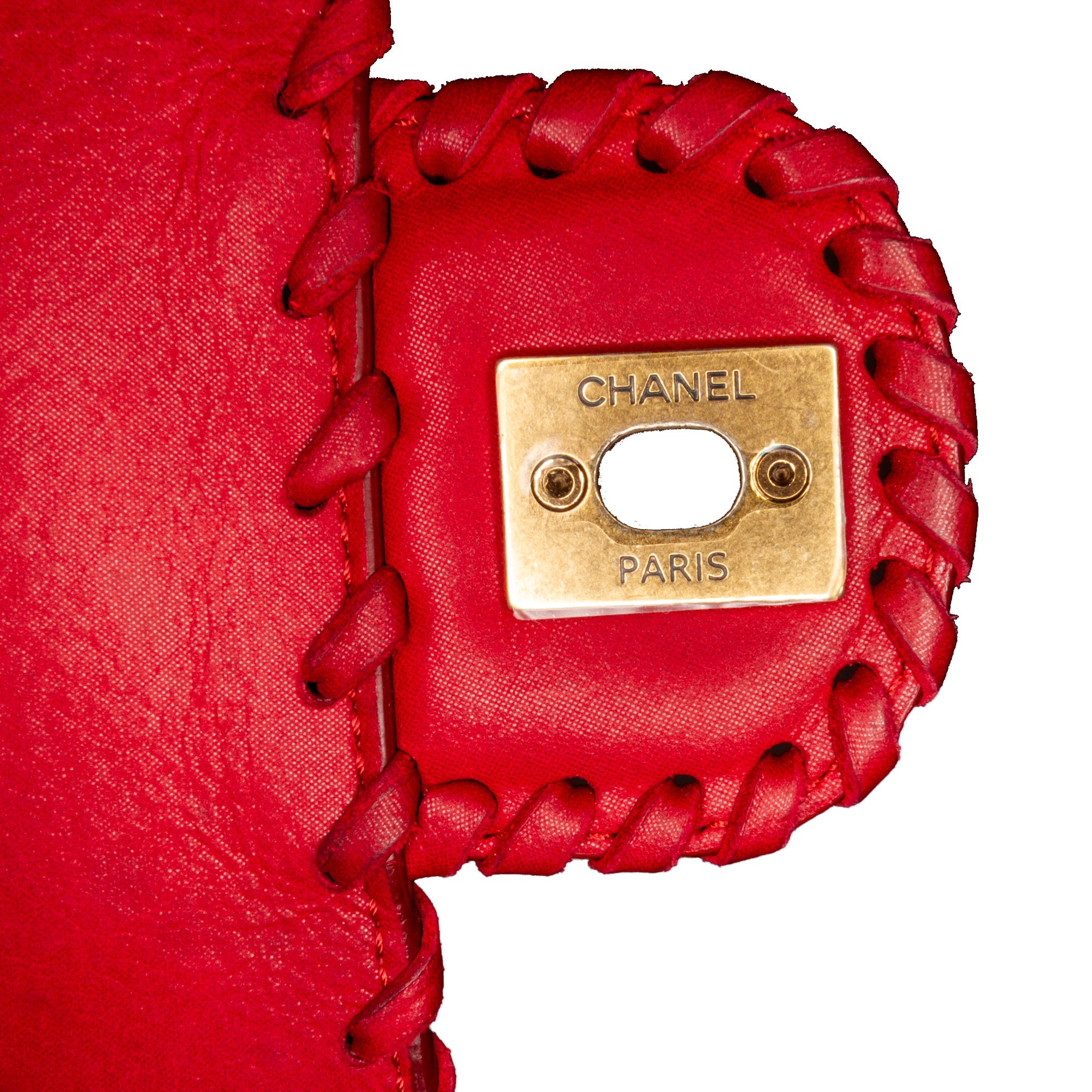 Red Chanel Happy Stitch Flap Bag – Designer Revival