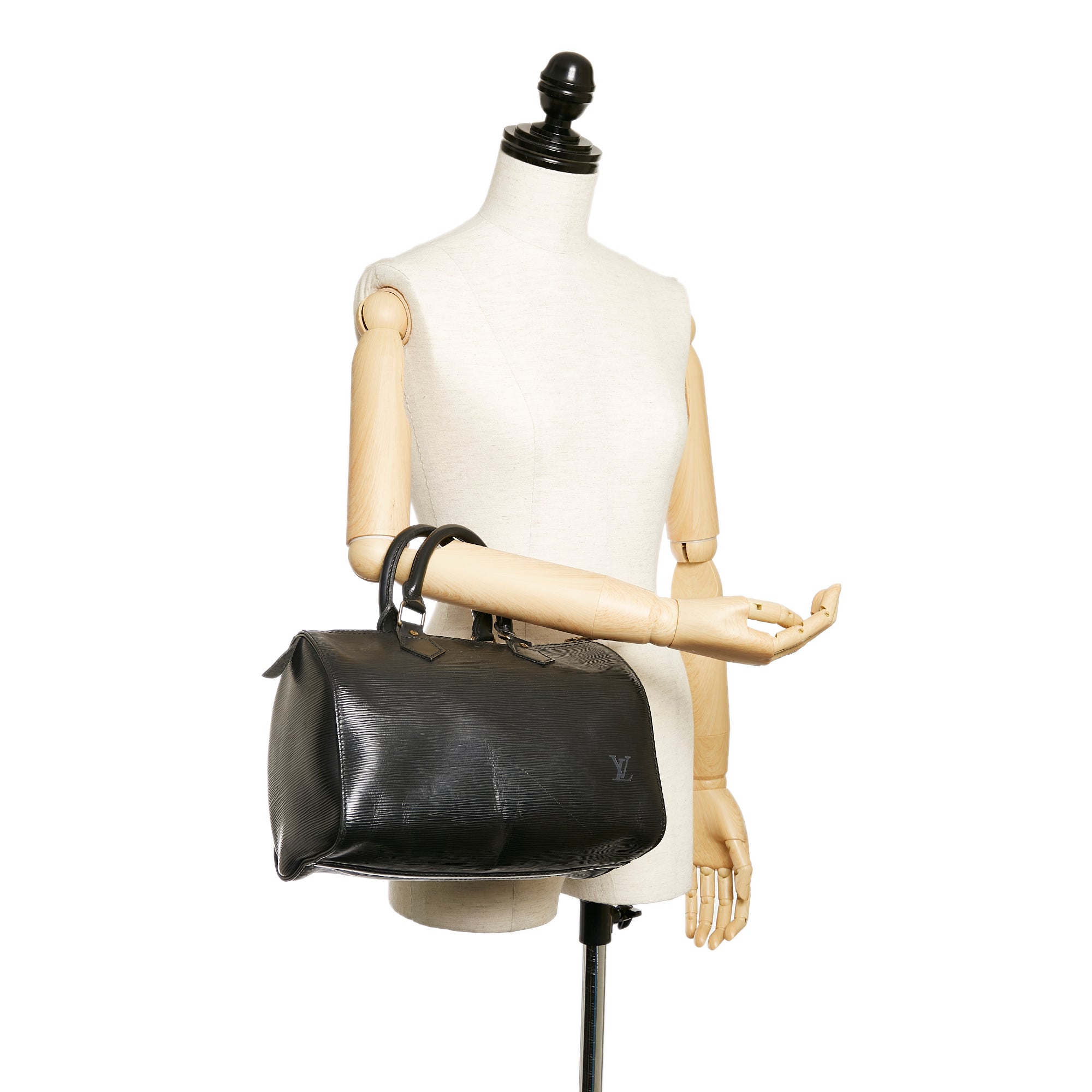 Louis Vuitton Speedy Handbag EPI Leather 35 Black