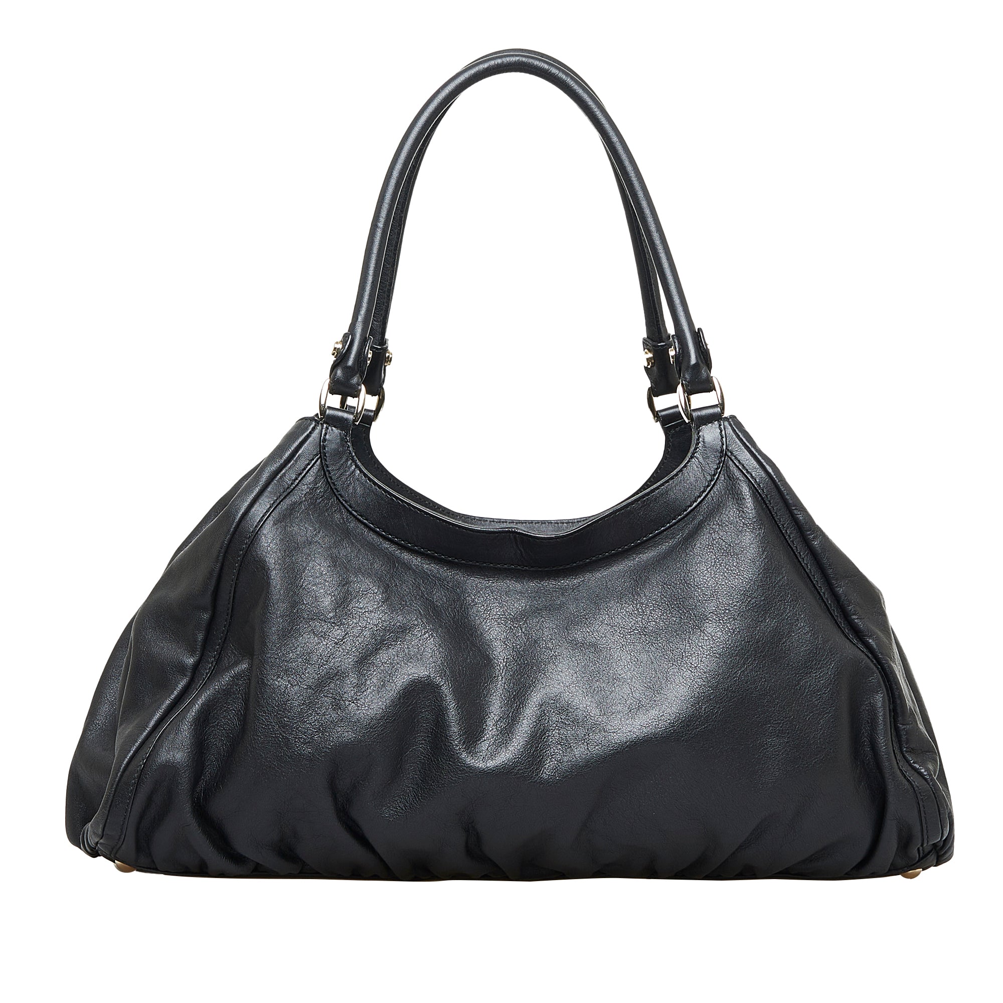 Black Gucci GG Canvas Abbey D-Ring Shoulder Bag – Designer Revival