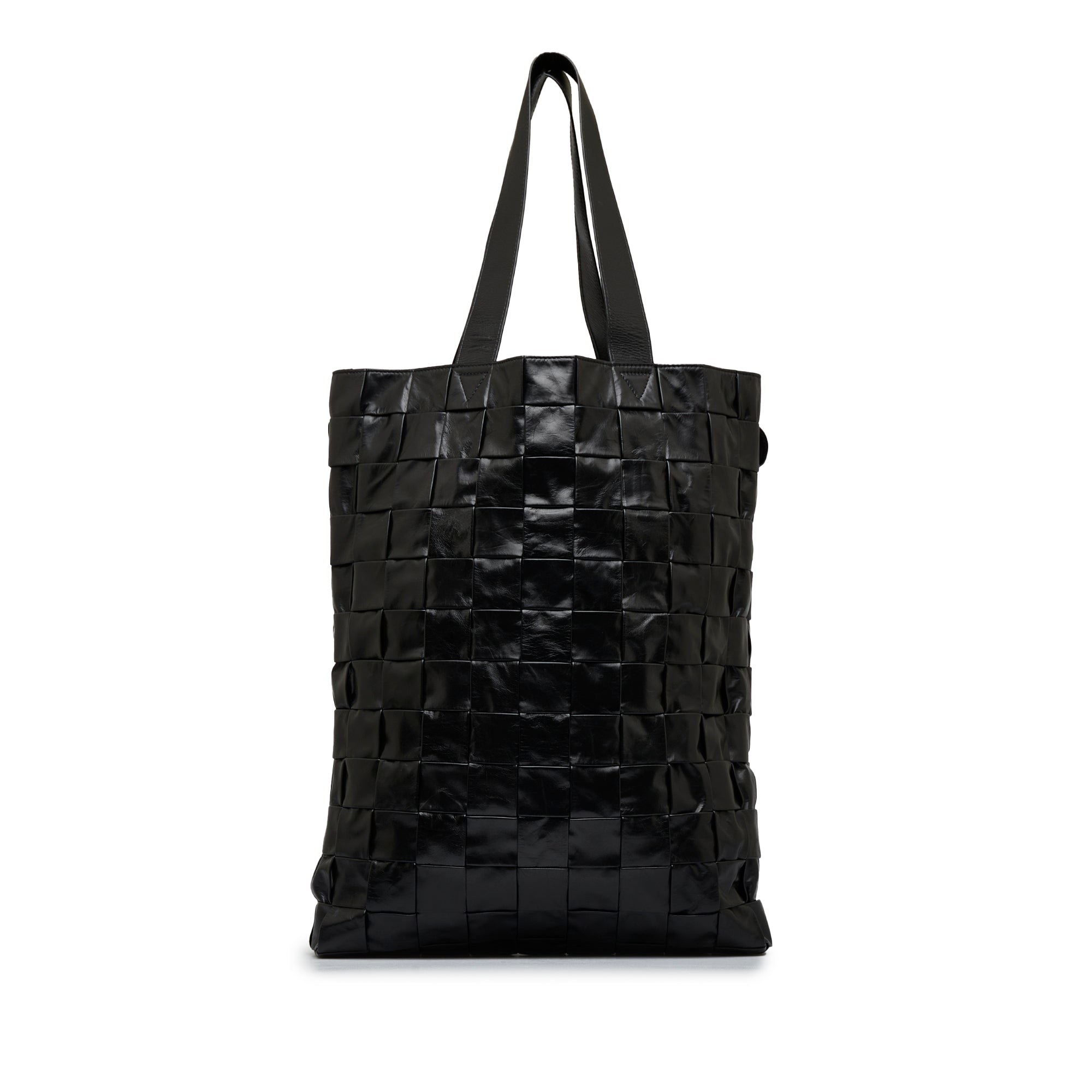 Bottega Veneta Cassette Intrecciato Leather Shoulder Bag In Black