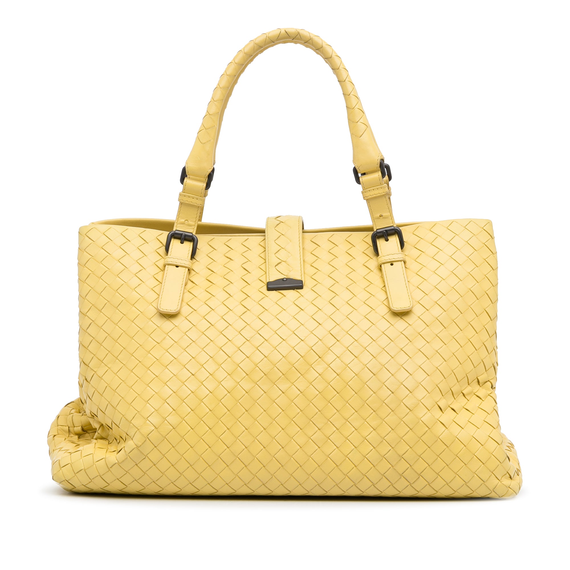 Yellow Bottega Veneta Intrecciato Tote Bag