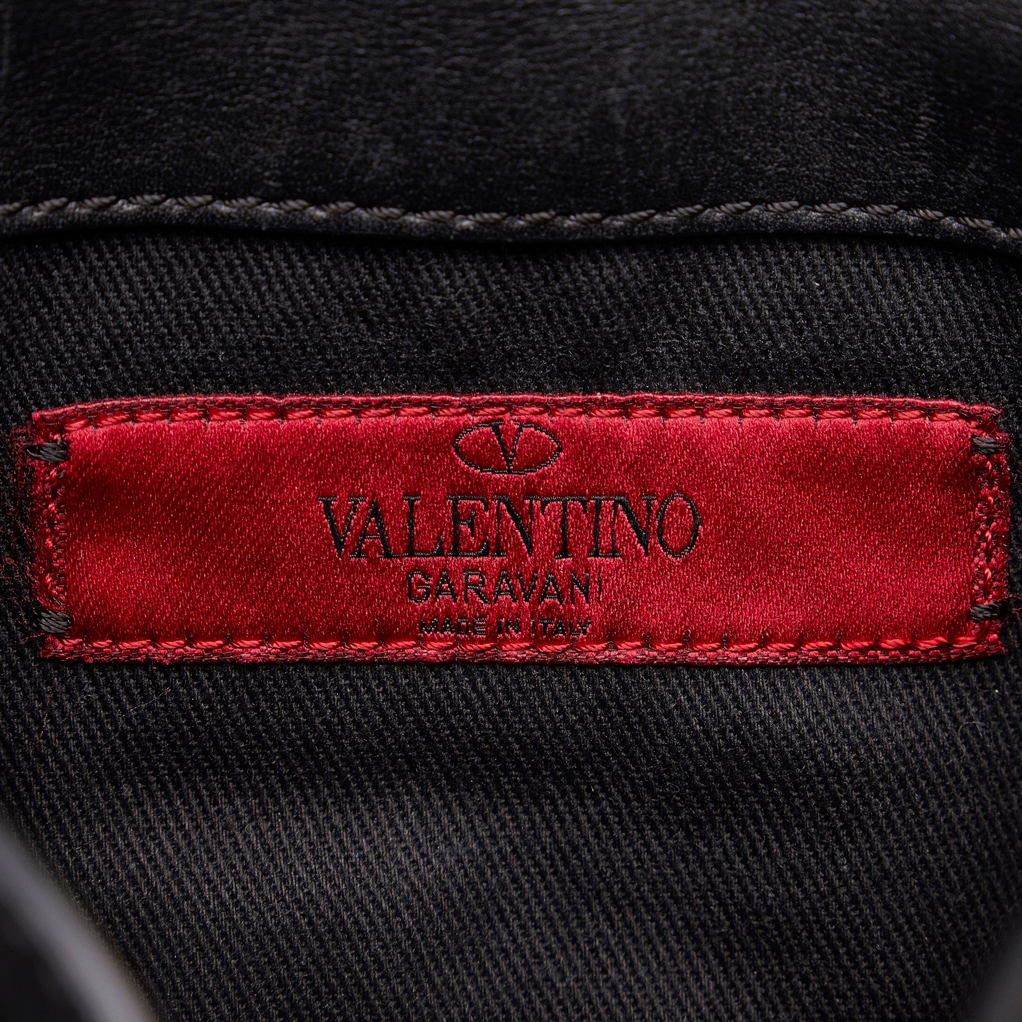 VALENTINO Pebbled Calfskin Rockstud Drawstring Backpack