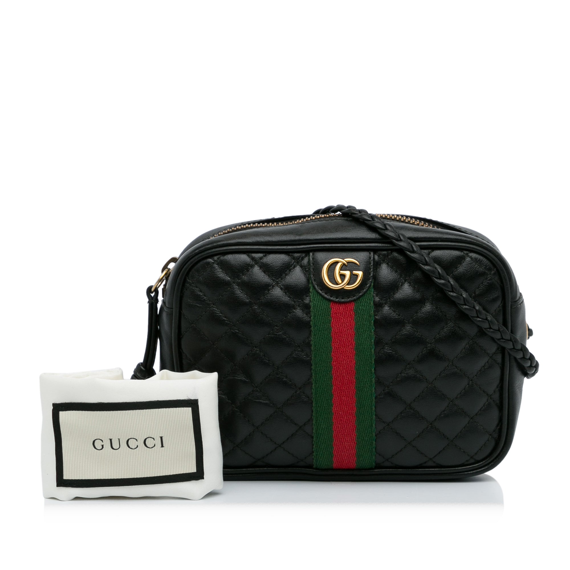 Black Gucci Mini Trapuntata Crossbody Bag