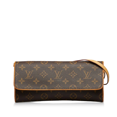 Louis Vuitton Damier Azur Canvas Double Zip Pochette Bag - Yoogi's