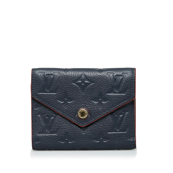 USED Louis Vuitton Red Monogram Empreinte Leather Victorine Wallet  AUTHENTIC