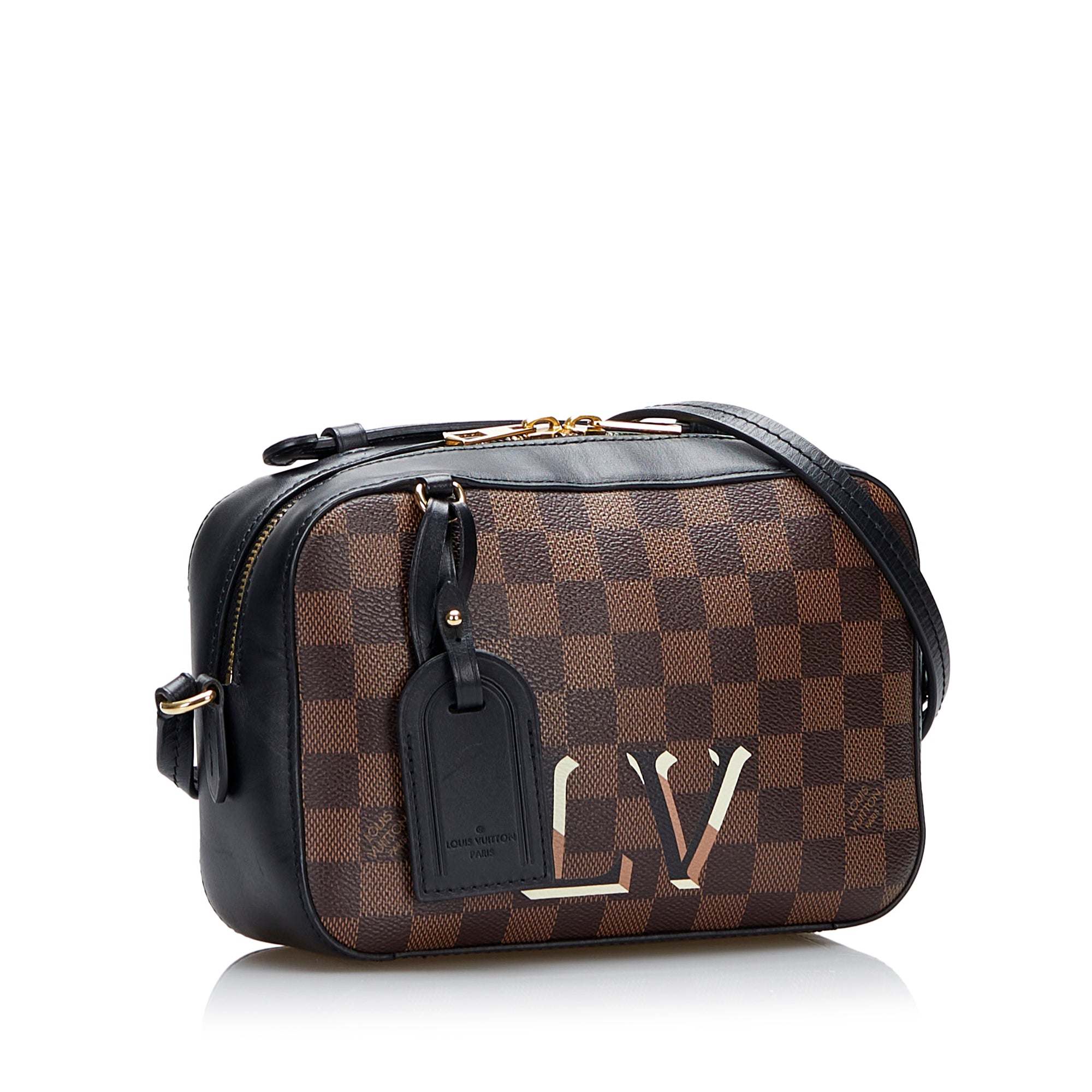 Louis Vuitton Damier Ebene Canvas Santa Monica Small Crossbody Bag