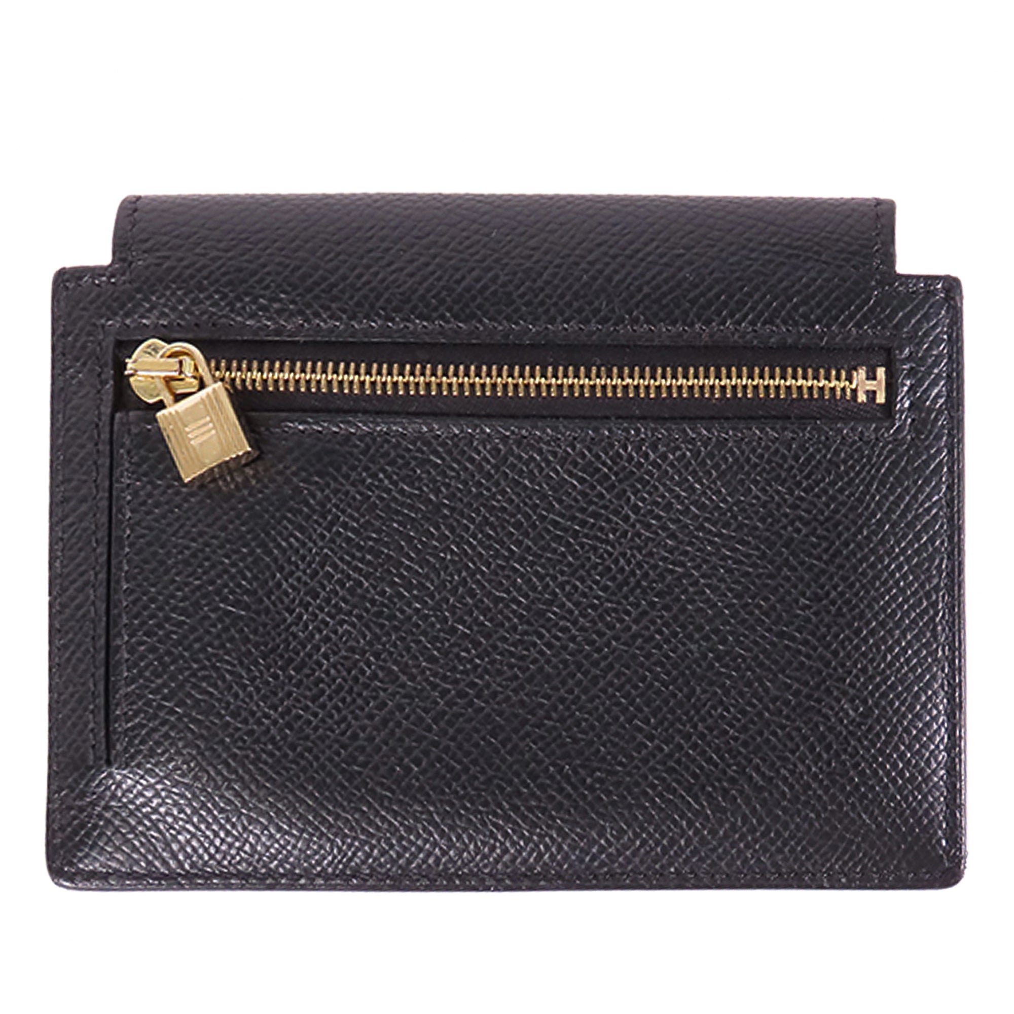 Hermes Kelly Pocket Compact wallet Etain Epsom