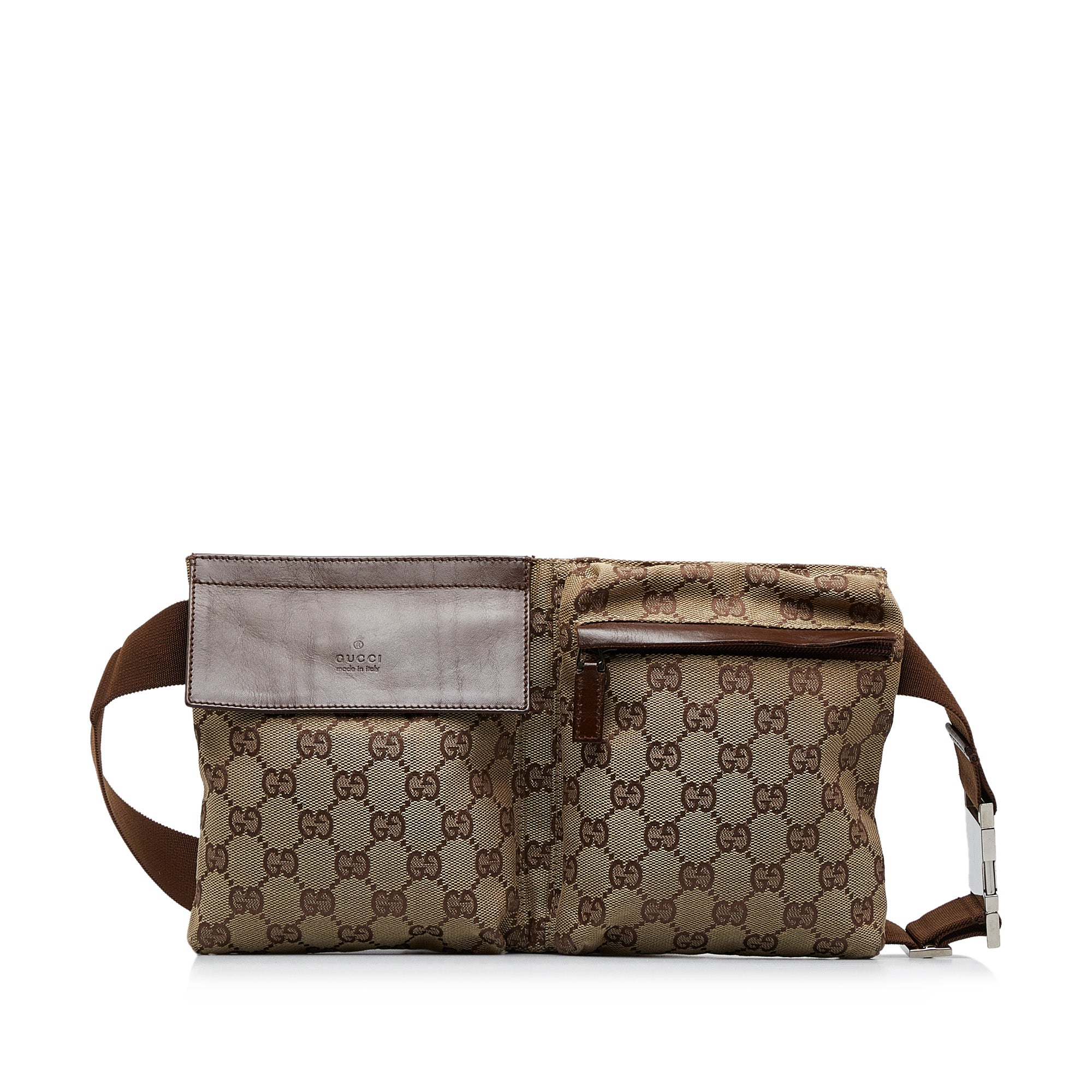 GG Supreme Canvas Belt Bag in Brown - Gucci