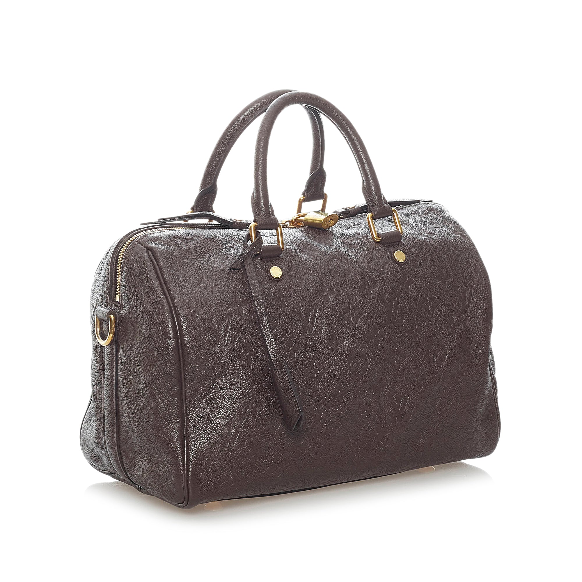 Brown Louis Vuitton Monogram Empreinte Speedy Bandouliere 30 Boston Bag