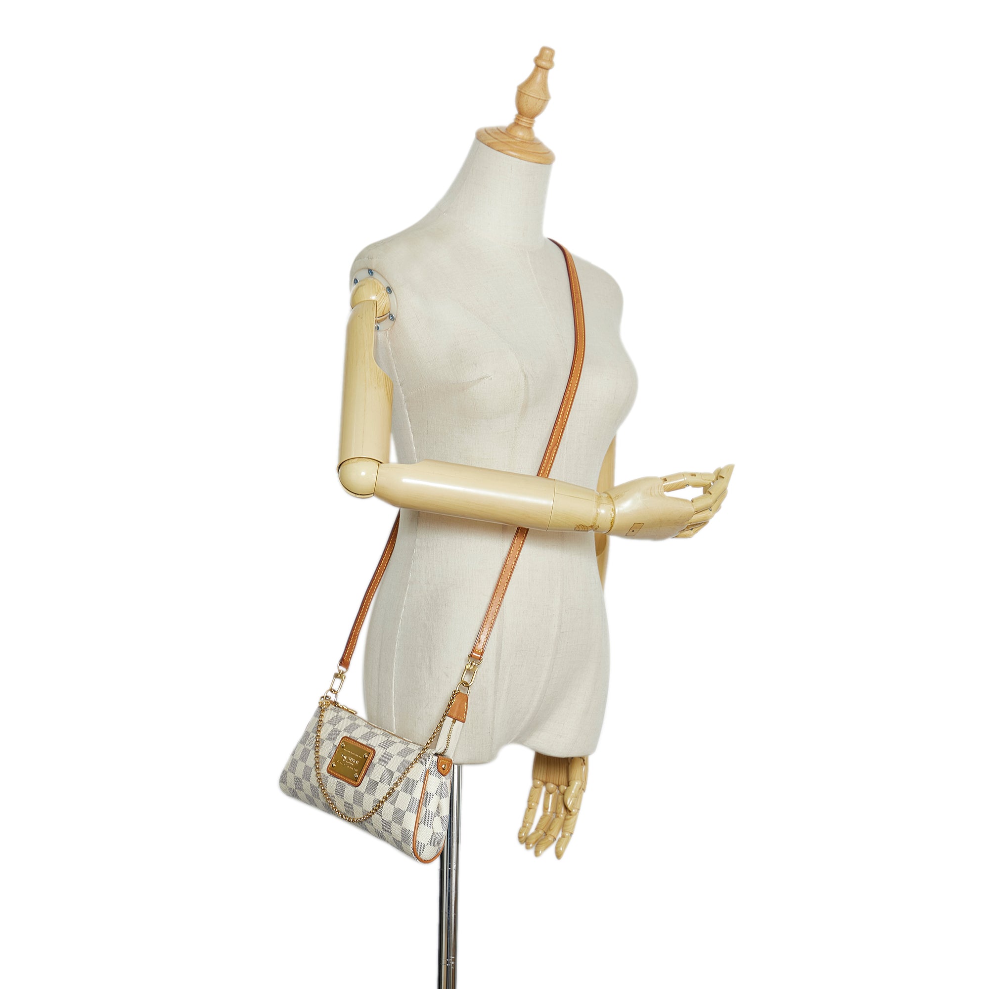 White Louis Vuitton Damier Azur Eva Crossbody Bag – Designer Revival