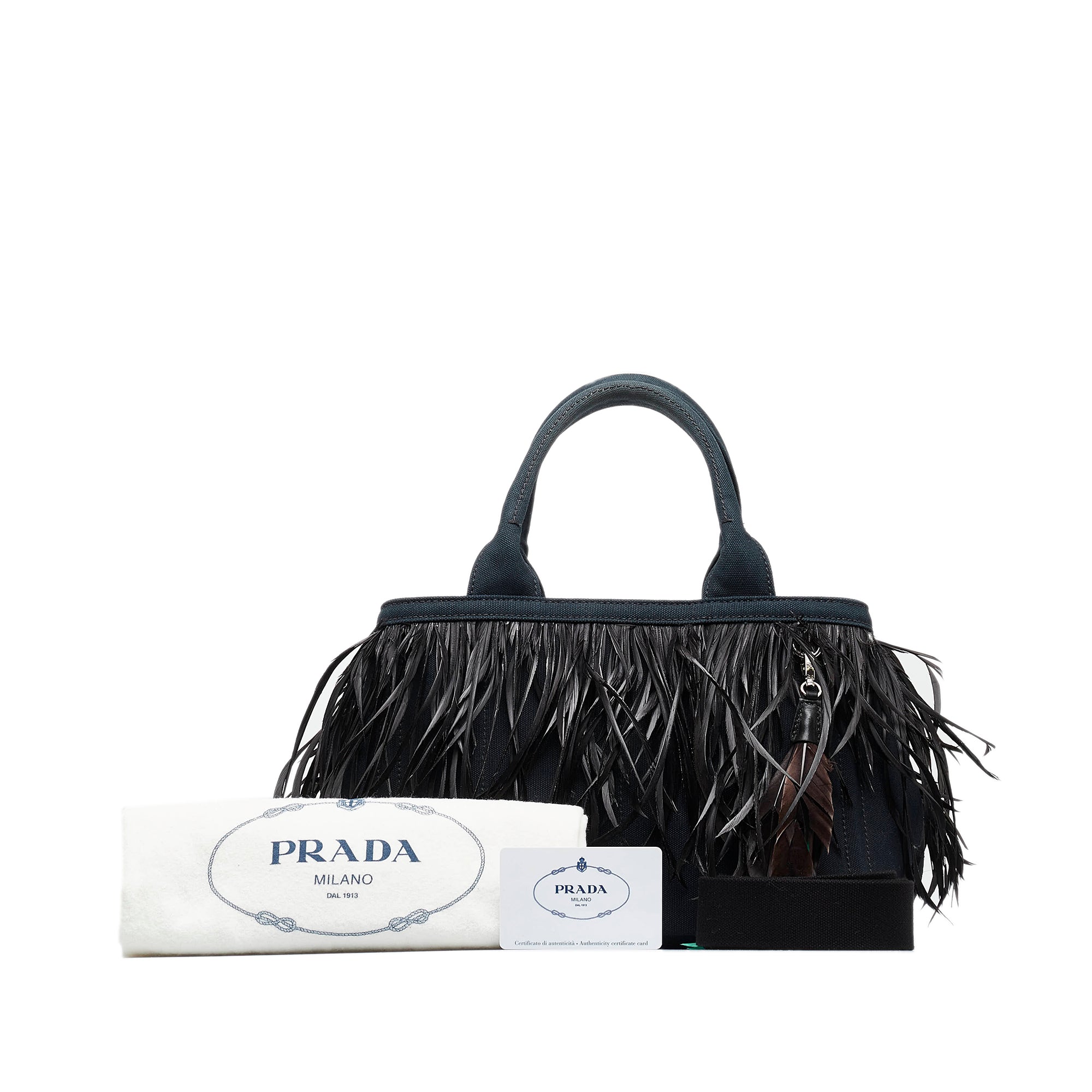 Prada Canvas Convertible Canapa Tote