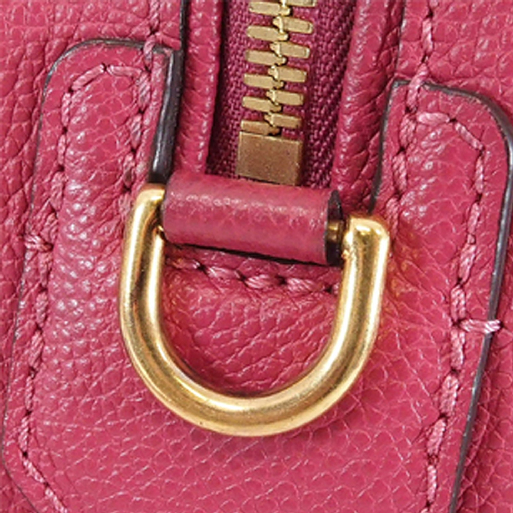 Pink Louis Vuitton Monogram Empreinte Speedy Bandouliere 25