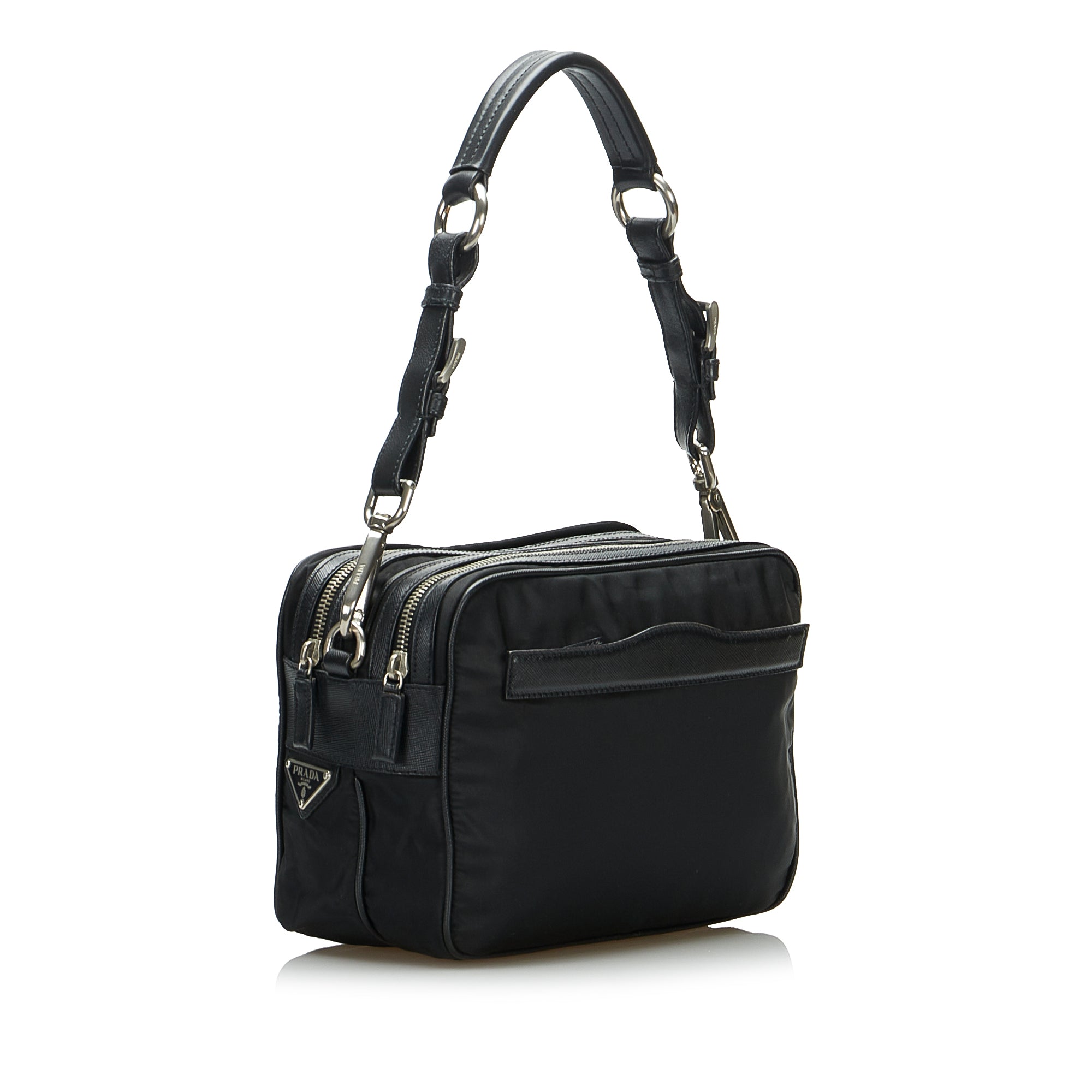 Prada Nylon Double-zip Camera Bag in Black