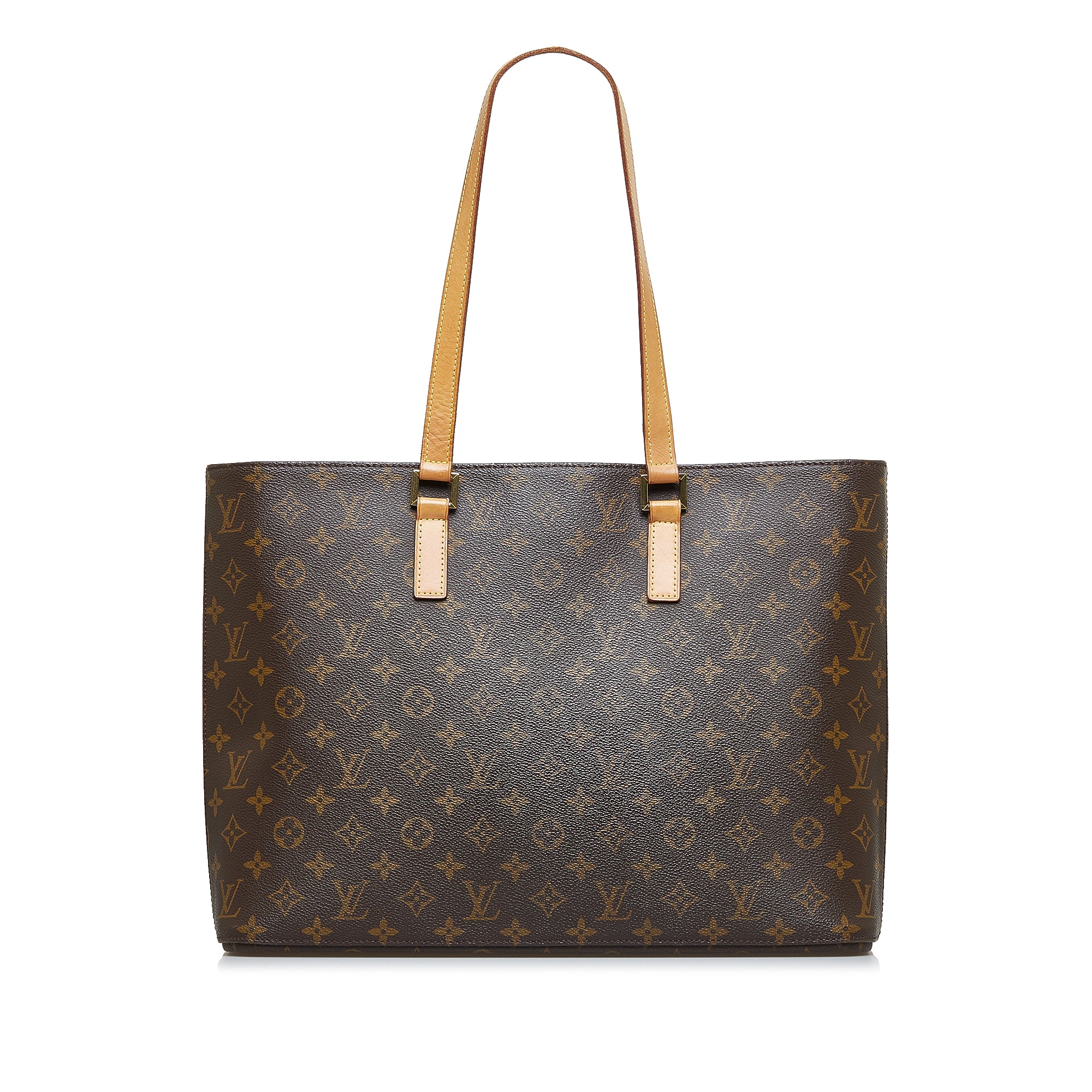 Louis Vuitton Brown Monogram Luco Tote Leather Cloth ref.216283