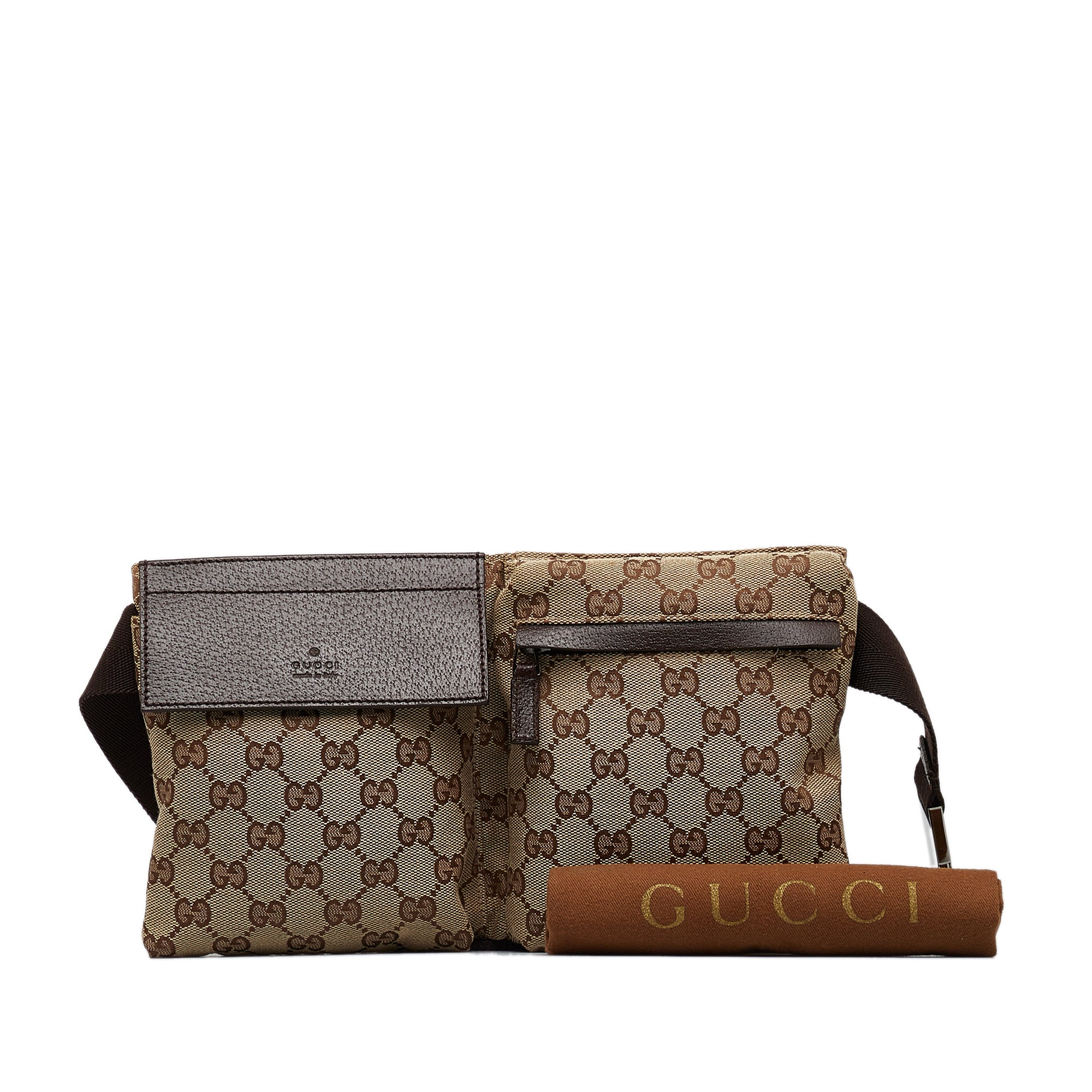 Brown Gucci Jumbo GG Canvas Belt Bag – Designer Revival