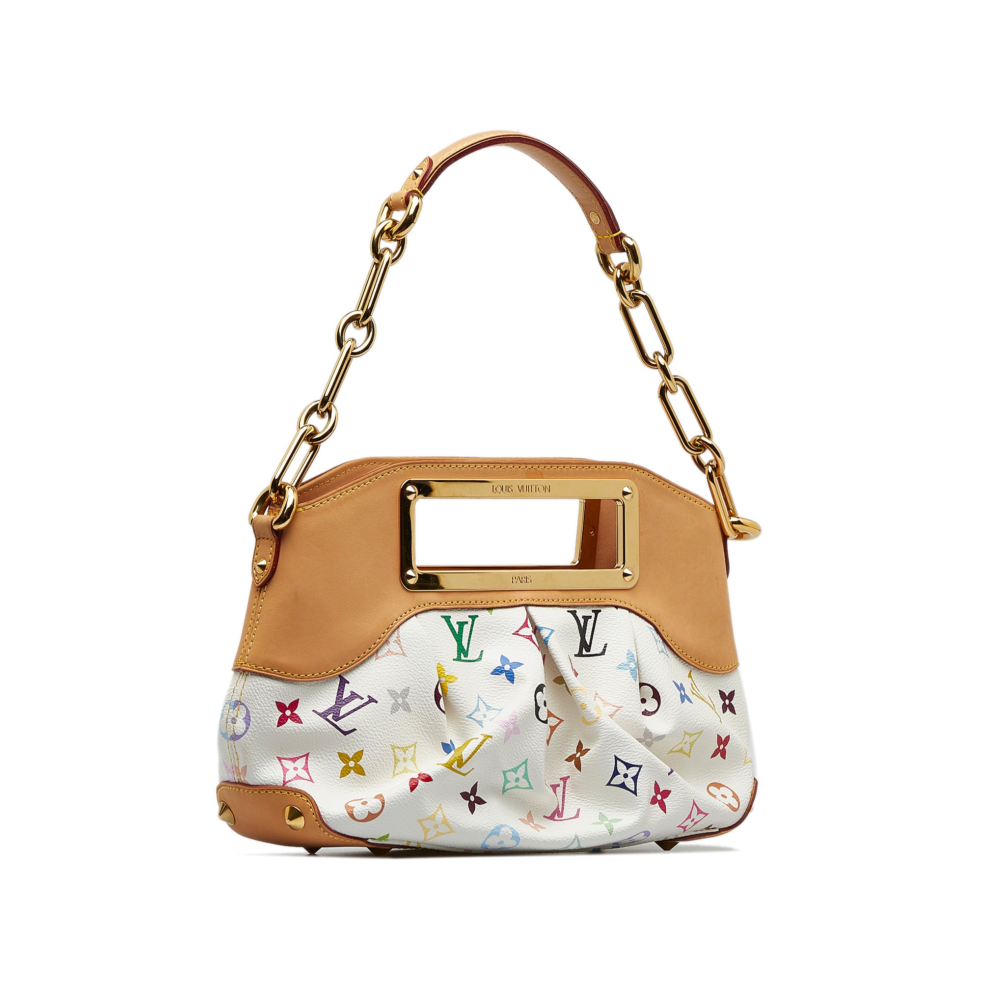 White Louis Vuitton Monogram Multicolore Judy PM Satchel – Designer Revival