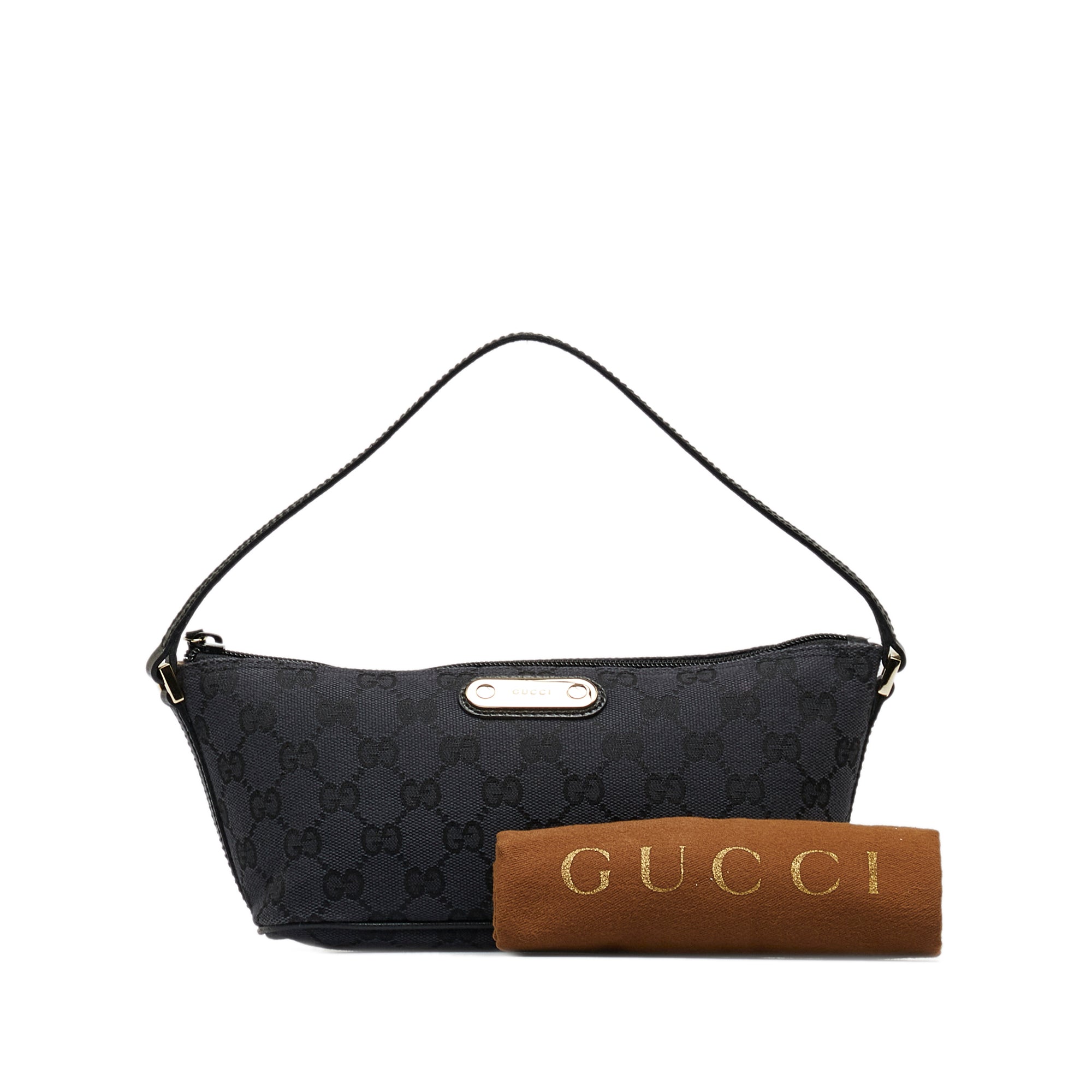 Gucci GG Canvas Boat Baguette, Gucci Handbags