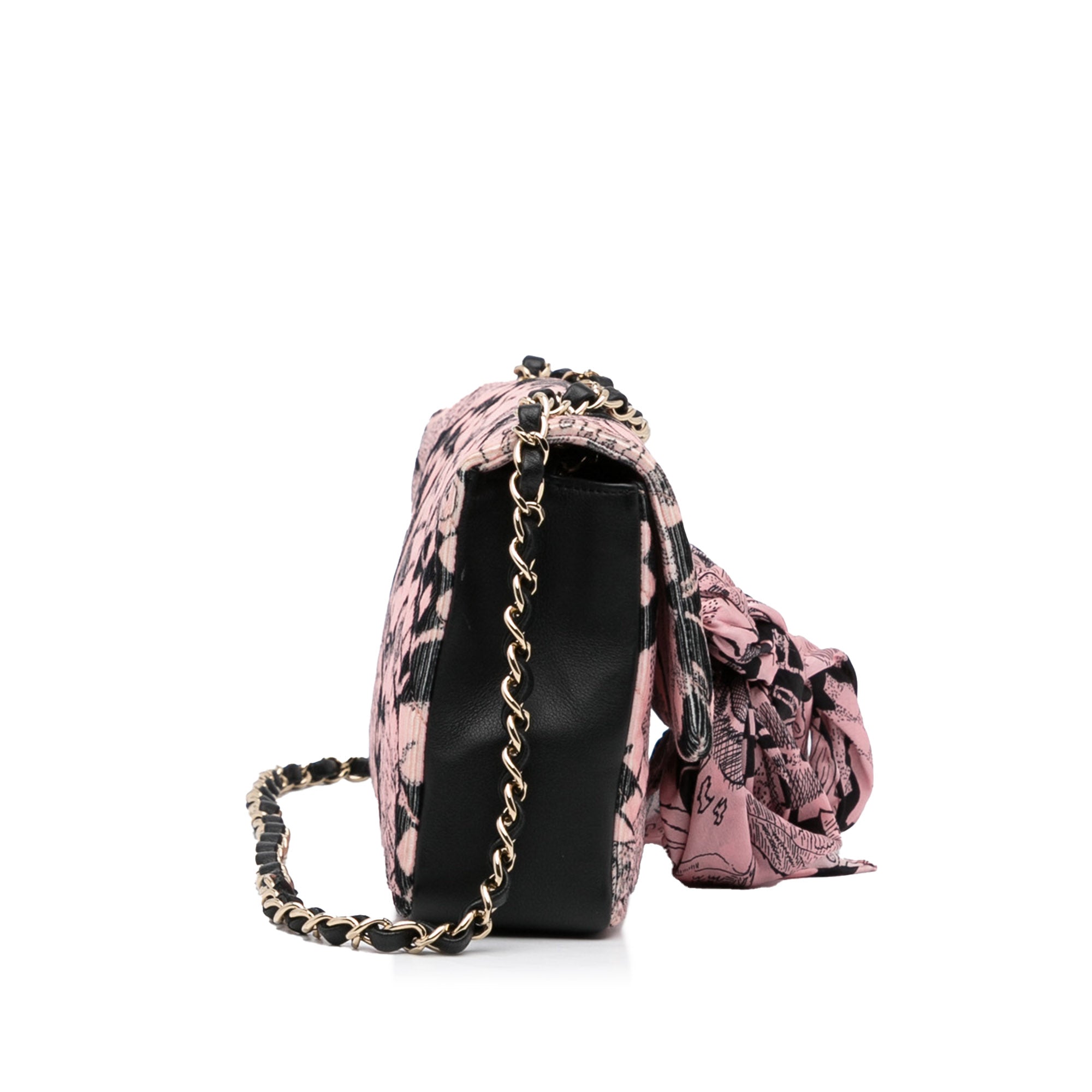 Pink Chanel Camellia Scarf Ribbon Shoulder Bag – Designer Revival