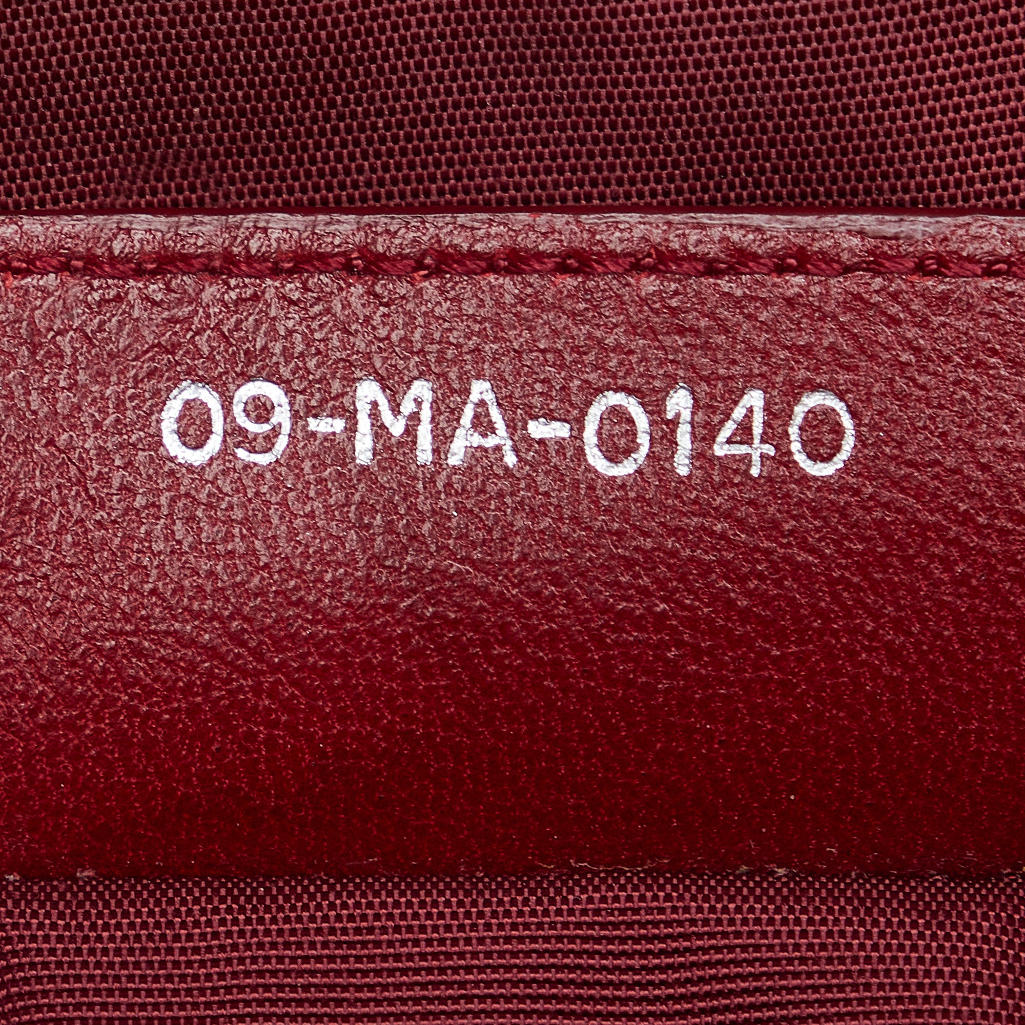 Christian Dior Argent Vieilli Leather Cannage Polochon Medium