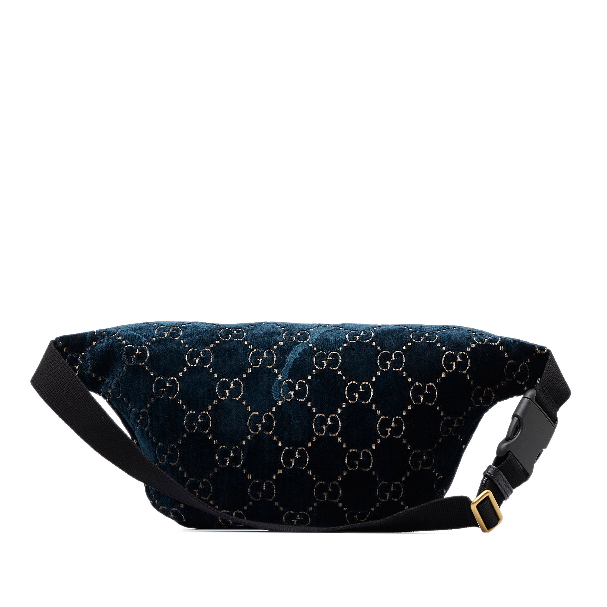 Blue Gucci GG Velvet Ophidia Belt Bag – Designer Revival