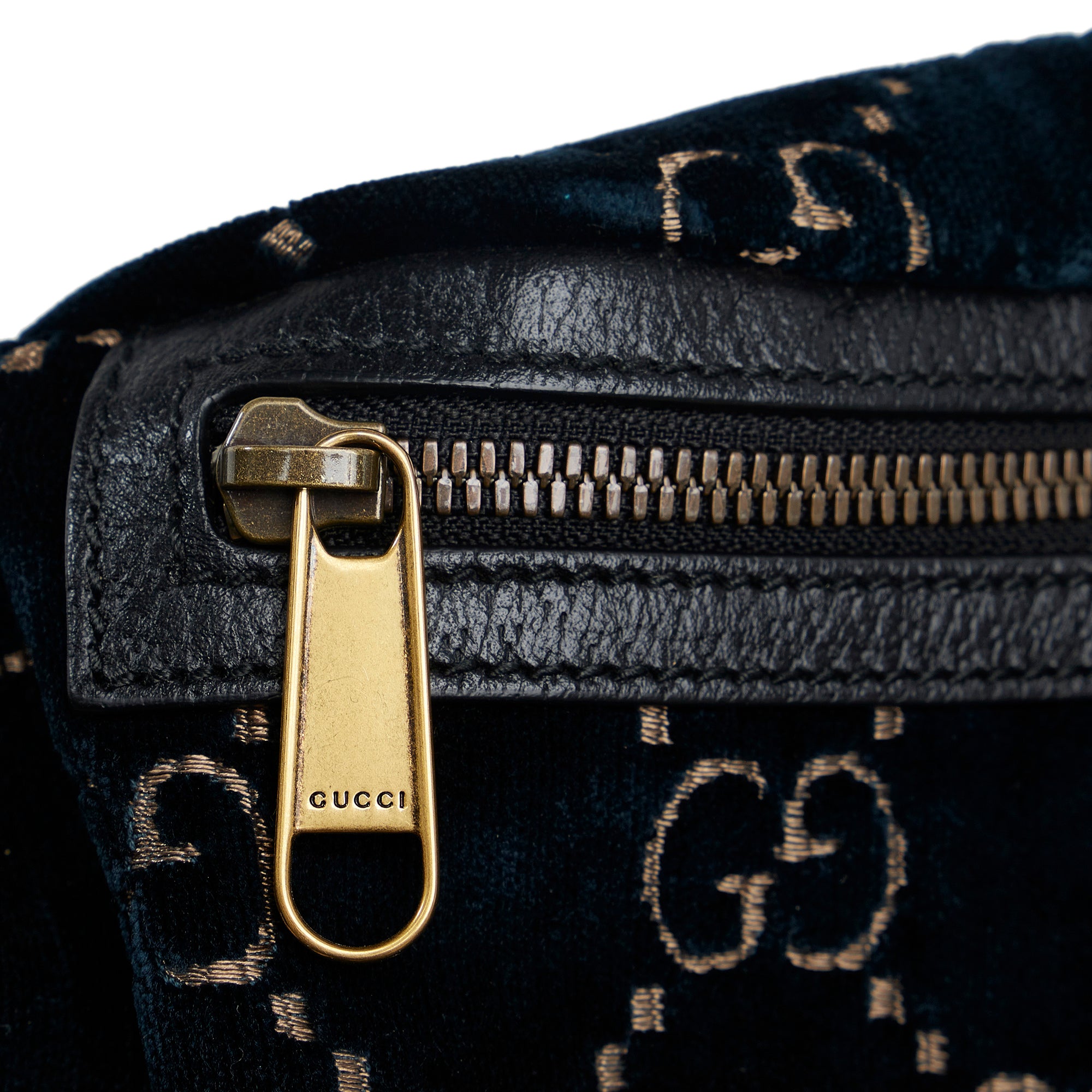 Blue Gucci GG Velvet Ophidia Belt Bag – Designer Revival