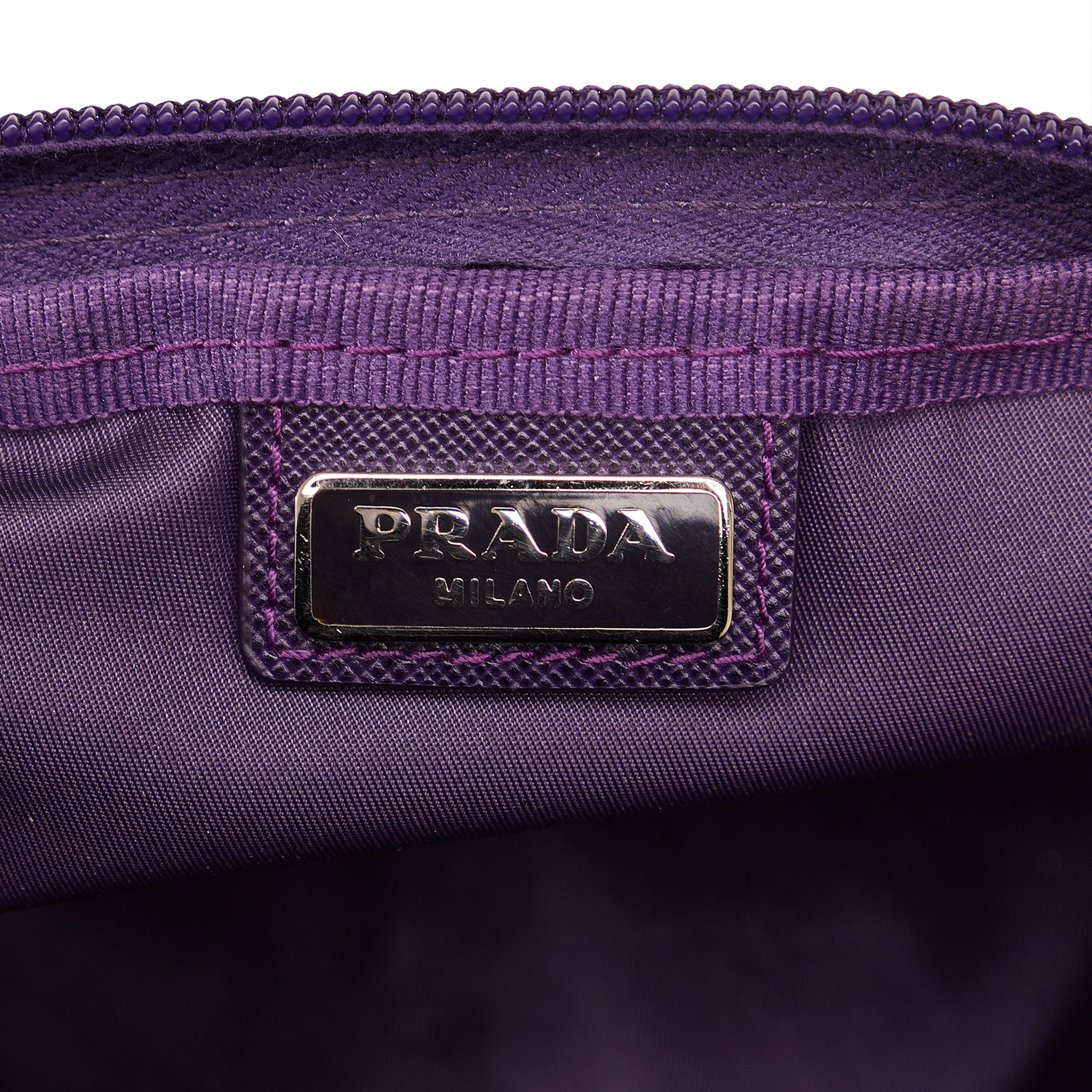 Tessuto Nylon Purple Drawstring Tessuto Backpack (Authentic Pre-Owned)