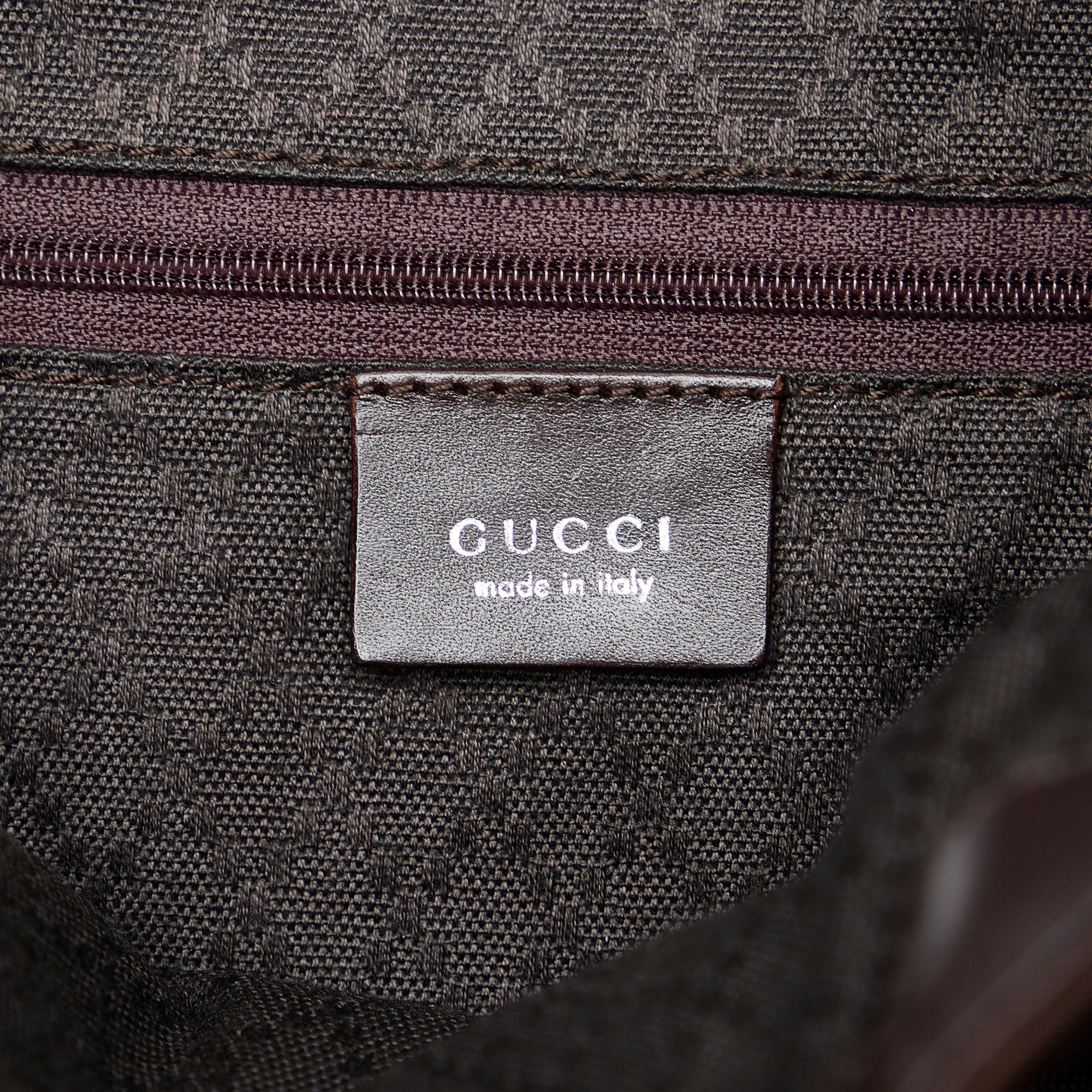 Black Gucci Bamboo Canvas Shoulder Bag – Designer Revival