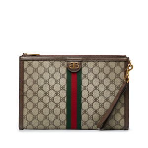 RvceShops Revival, Anya Hindmarch monogram-print clutch bag