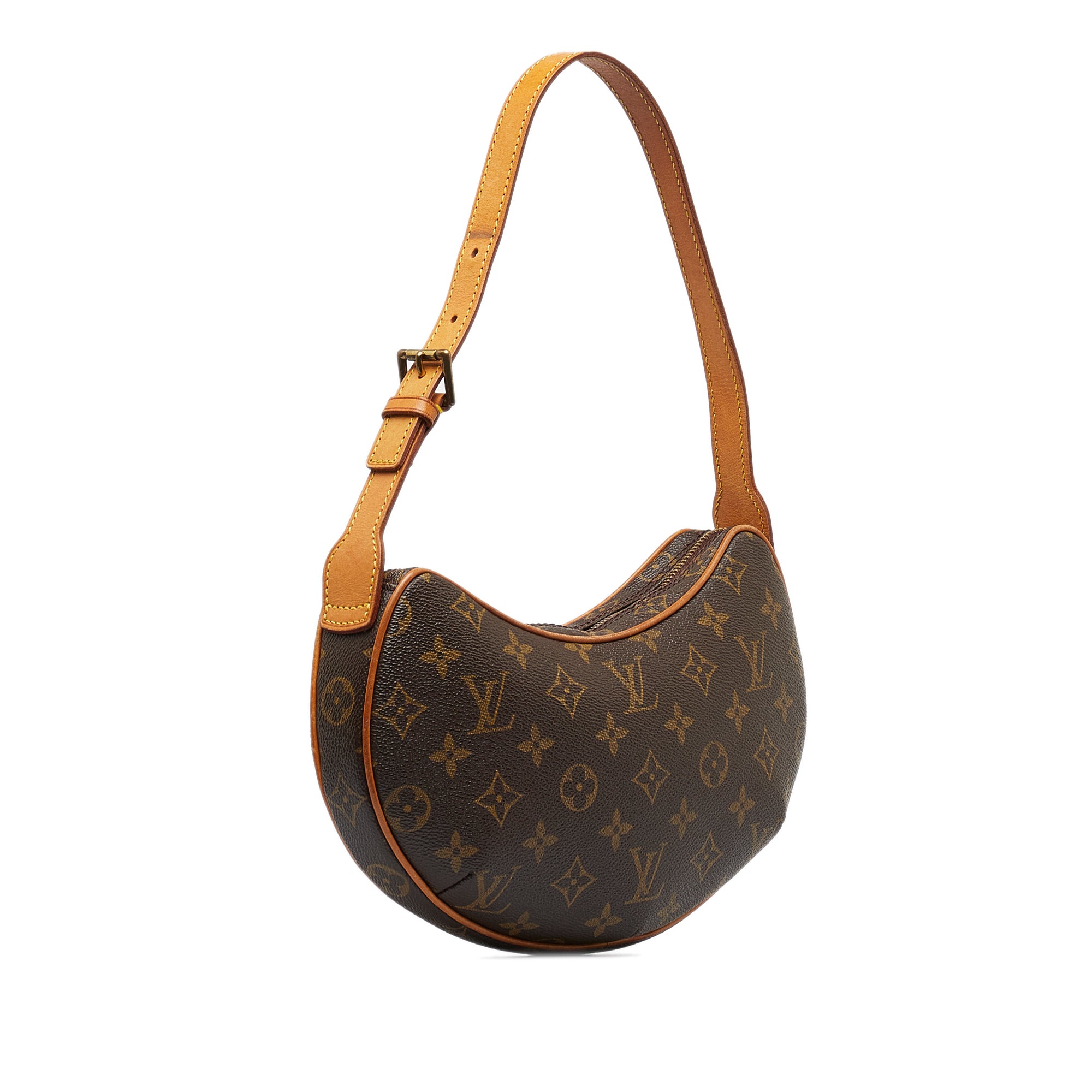 Louis Vuitton // Vintage Brown Monogram Croissant PM Shoulder Bag