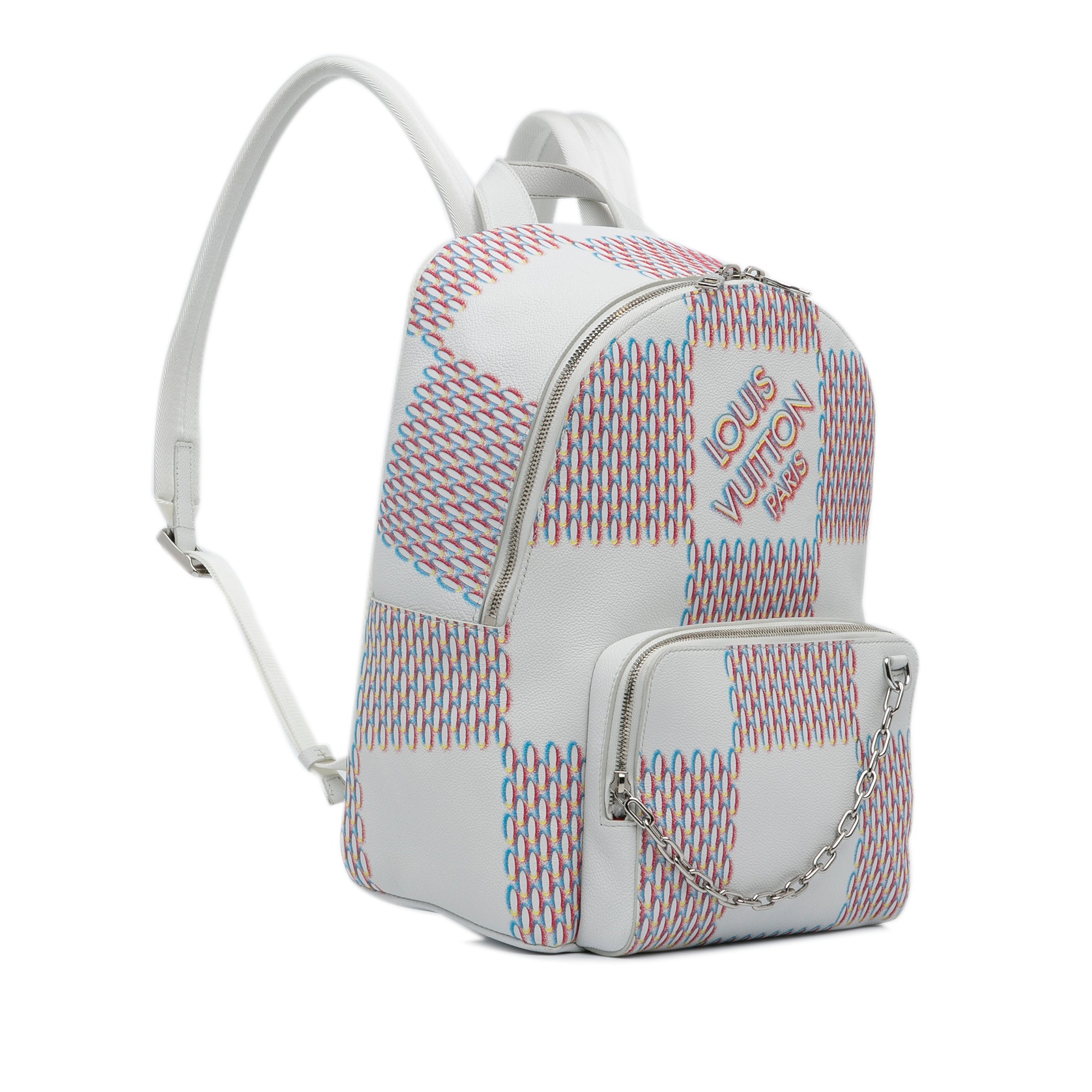 White Louis Vuitton Racer Backpack – Designer Revival