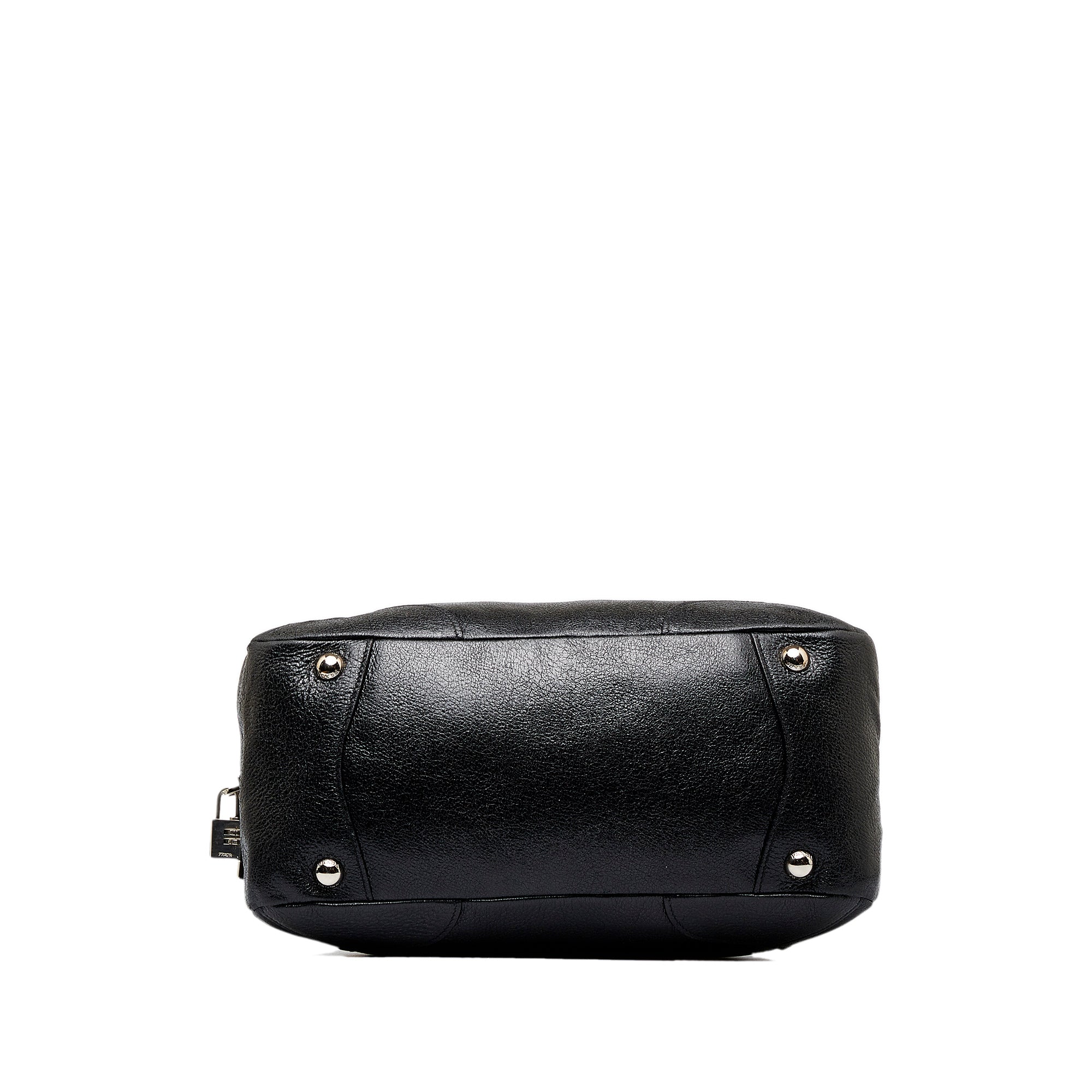 PRADA Cervo Lux Chain Shoulder Bag Black 19000
