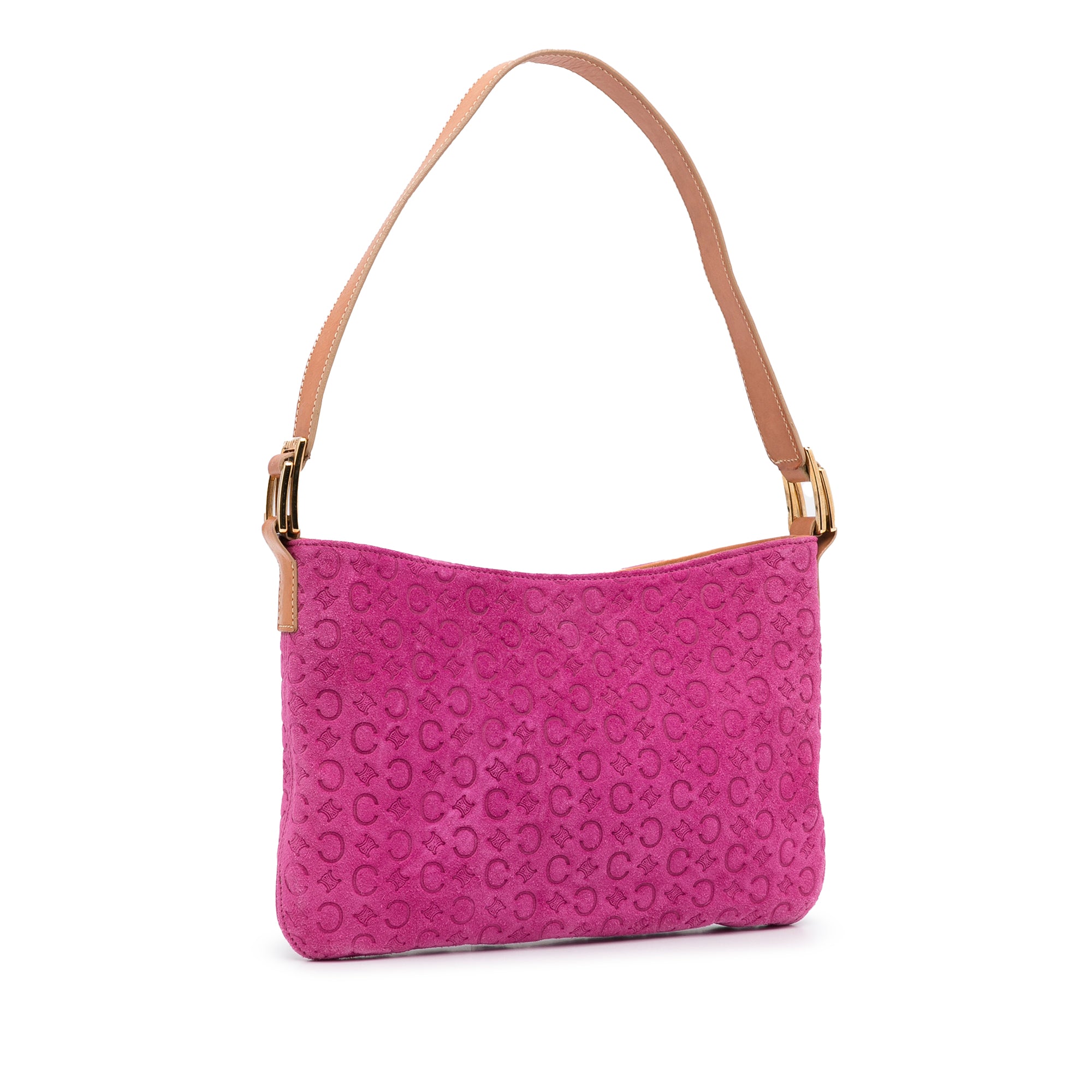 CELINE macadam Pink vintage shoulder bag